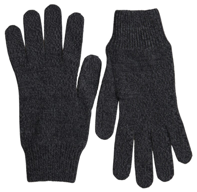 Dolce & Gabbana Elegant Virgin Wool Winter Gloves in Gray - Luksusmuotia Dolce & Gabbana - Tutustu YVES JAVANNI® 