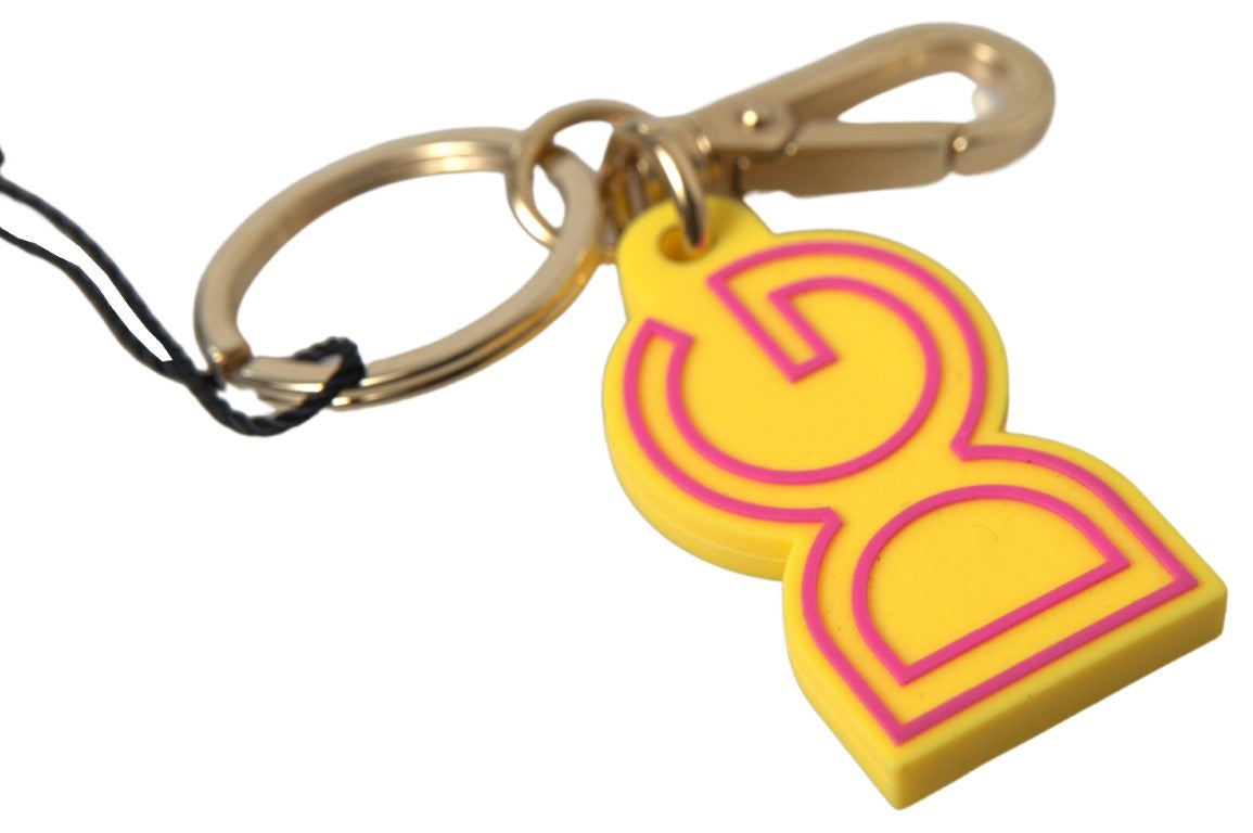 Dolce & Gabbana Chic Yellow Logo-Engraved Keychain - Luksusmuotia Dolce & Gabbana - Tutustu YVES JAVANNI® 