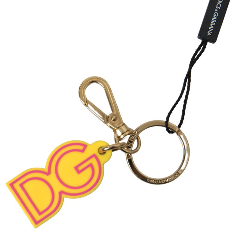 Dolce & Gabbana Chic Yellow Logo-Engraved Keychain - Luksusmuotia Dolce & Gabbana - Tutustu YVES JAVANNI® 