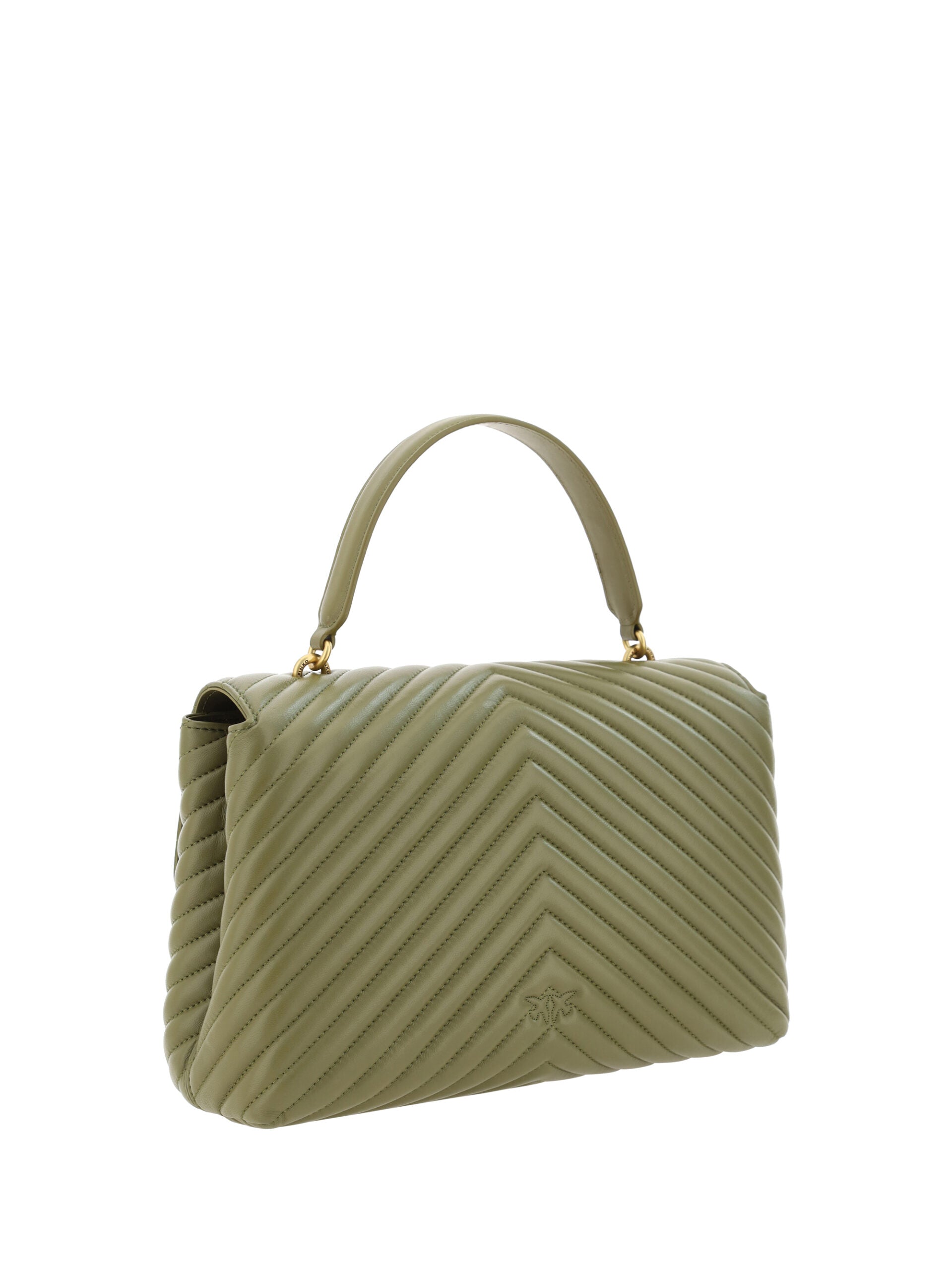 PINKO Emerald Elegance Calf Leather Handbag - Luksusmuotia PINKO - Tutustu YVES JAVANNI® 