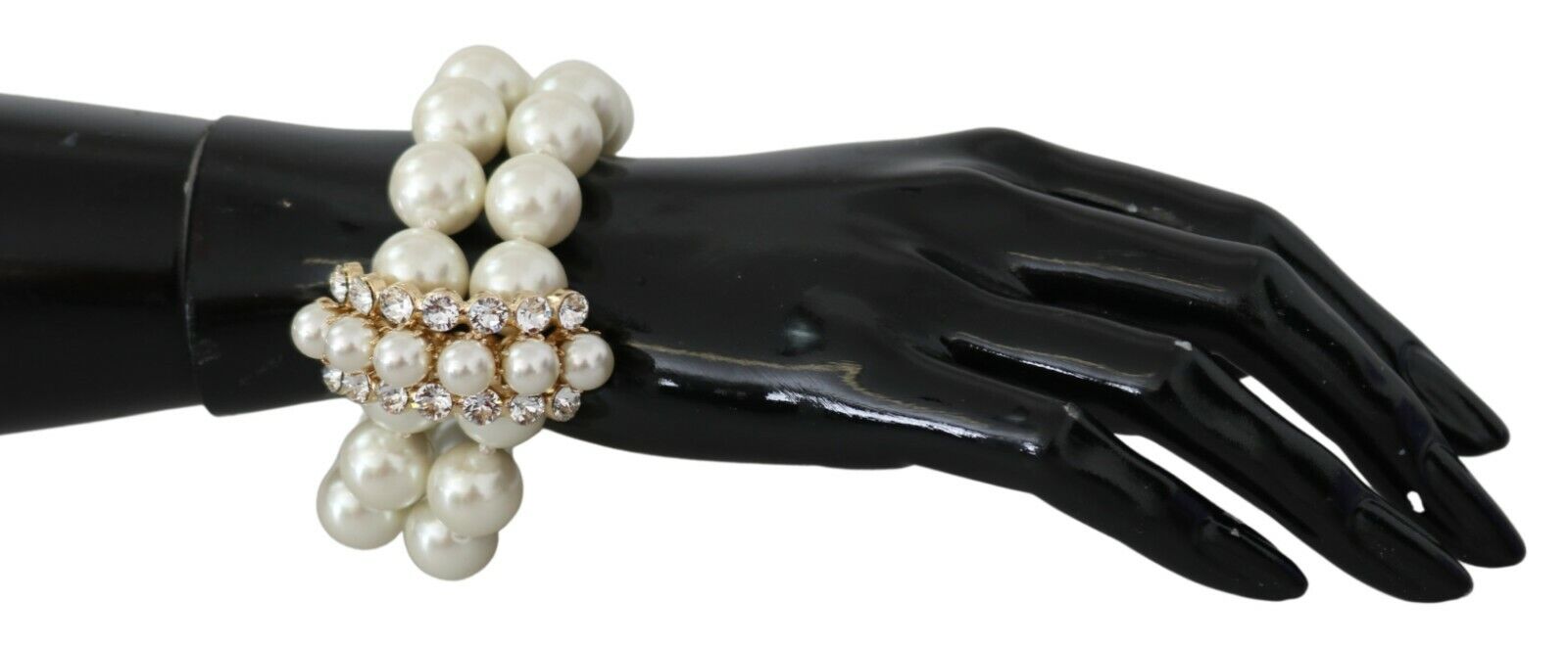 Dolce & Gabbana Elegant Faux-Pearl Crystal Bracelet - Luxury from Dolce & Gabbana - Shop at YVES JAVANNI