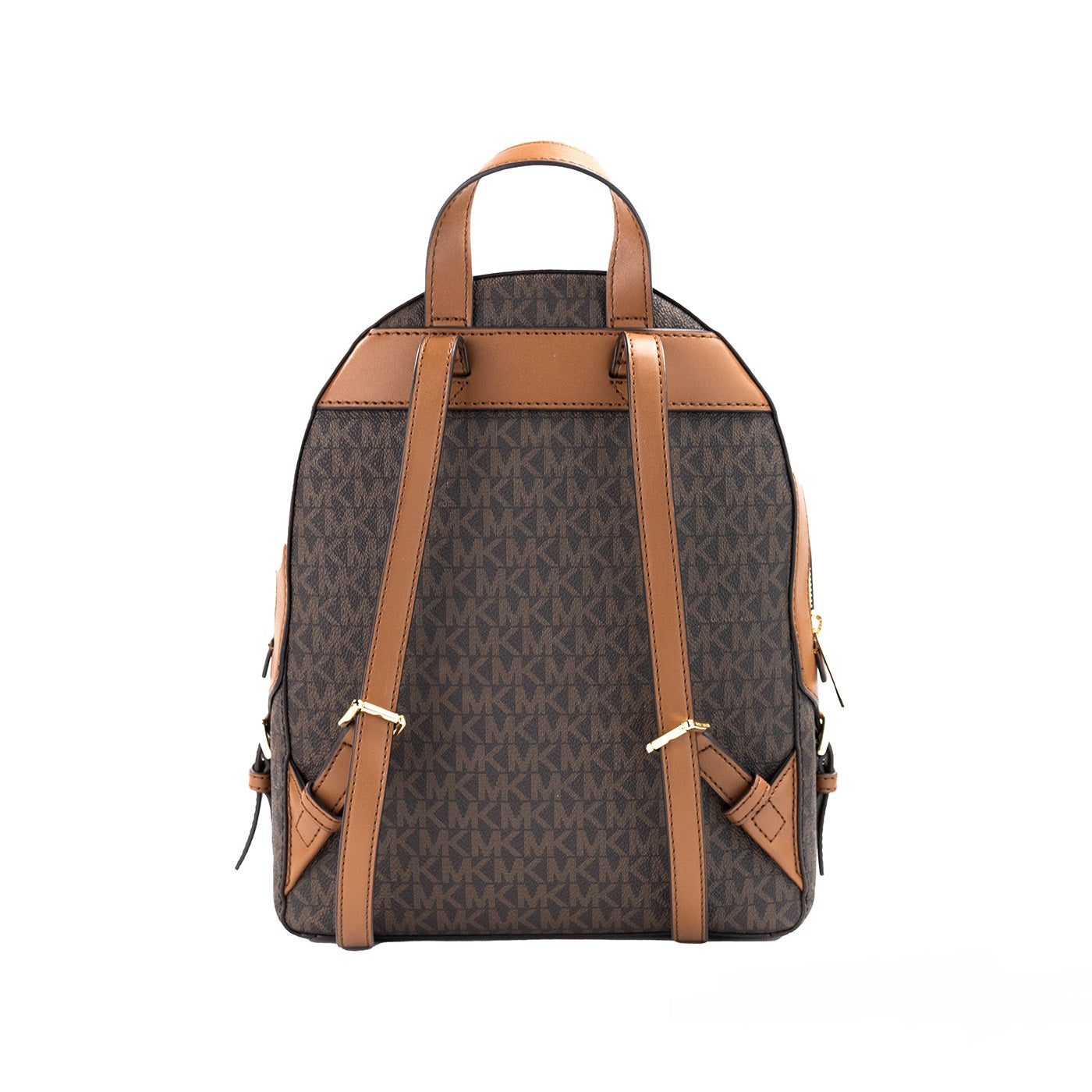 Michael Kors Jaycee Medium Brown Signature PVC Zip Pocket Backpack Bookbag - Luksuslaukut ja asusteet Michael Kors - Tutustu YVES JAVANNI® 