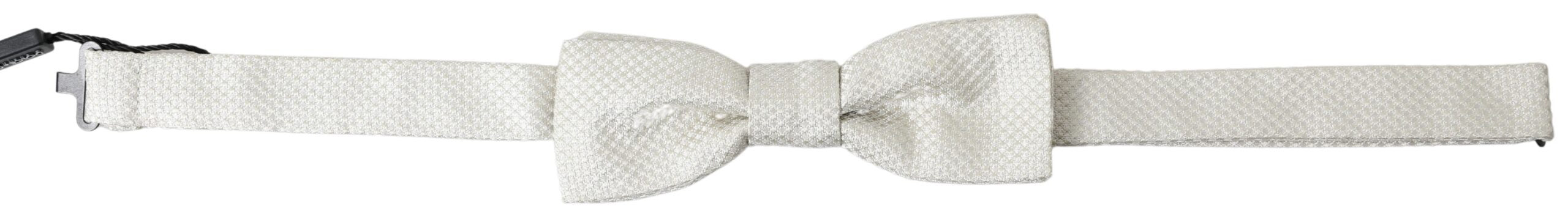 Dolce & Gabbana Elegant Ivory Silk Bow Tie - Luksusmuotia Dolce & Gabbana - Tutustu YVES JAVANNI® 