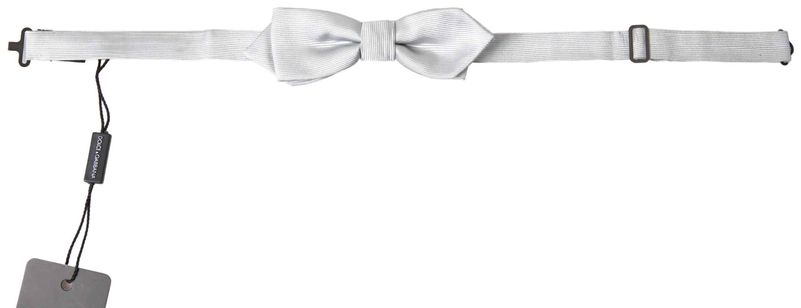 Dolce & Gabbana Elegant Silk Bow Tie in Grey - Luksusmuotia Dolce & Gabbana - Tutustu YVES JAVANNI® 