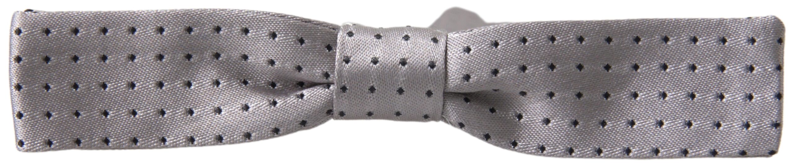 Dolce & Gabbana Elegant Grey Silk Bow Tie - Luksusmuotia Dolce & Gabbana - Tutustu YVES JAVANNI® 