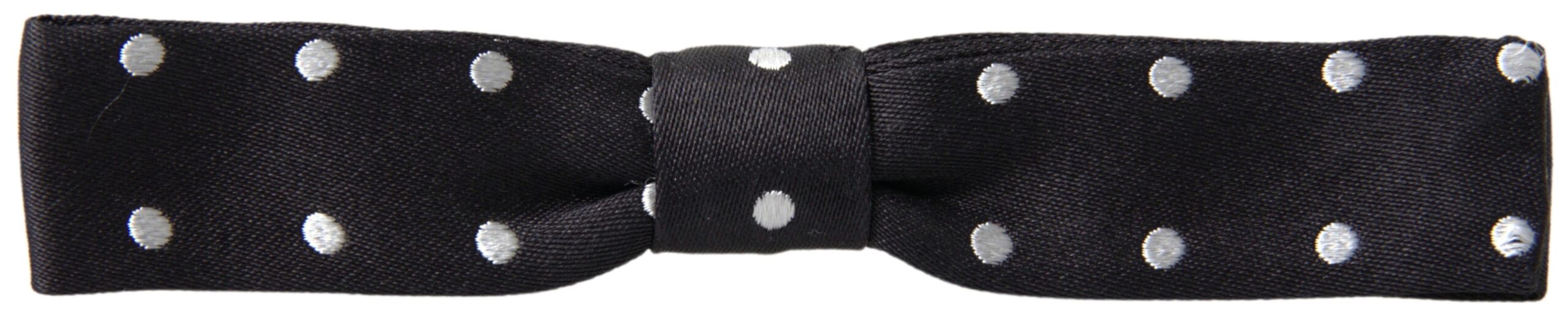 Dolce & Gabbana Elegant Black Silk Bow Tie - Luksusmuotia Dolce & Gabbana - Tutustu YVES JAVANNI® 