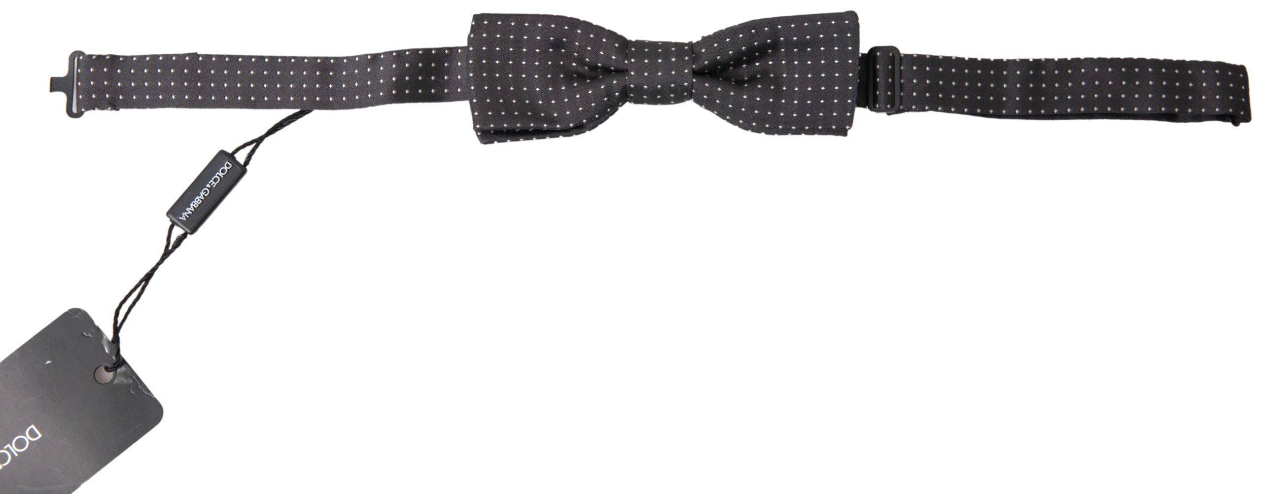 Dolce & Gabbana Elegant Silk Black Bow Tie - Luksusmuotia Dolce & Gabbana - Tutustu YVES JAVANNI® 