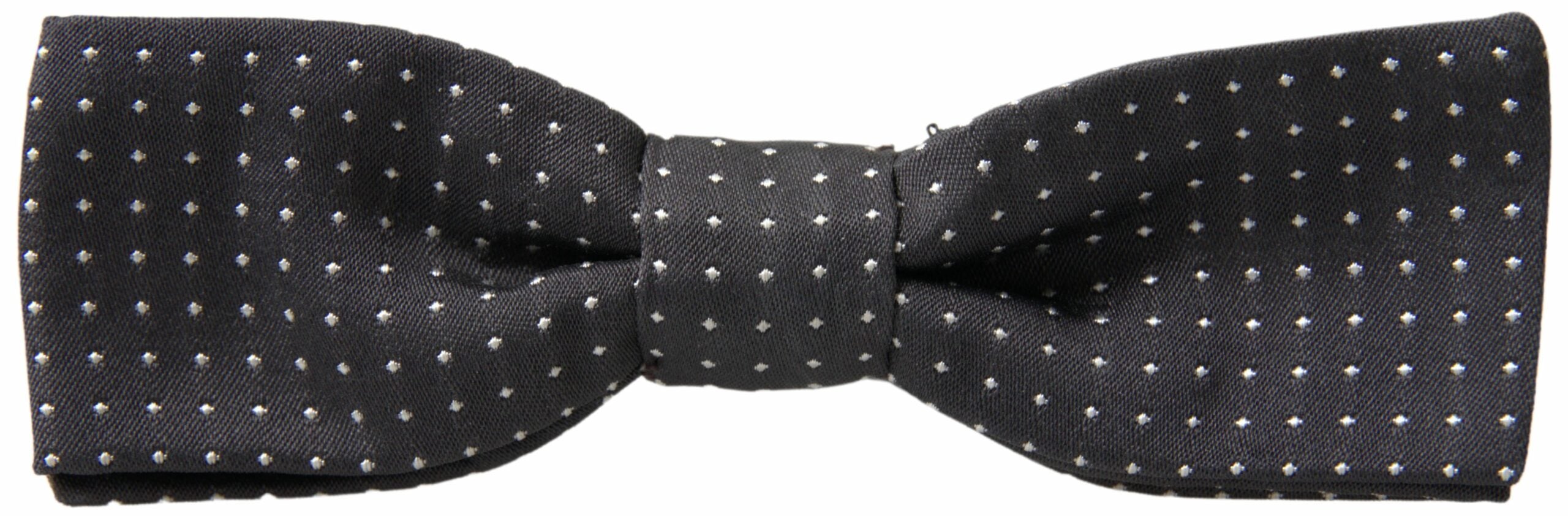 Dolce & Gabbana Elegant Silk Black Bow Tie - Luksusmuotia Dolce & Gabbana - Tutustu YVES JAVANNI® 