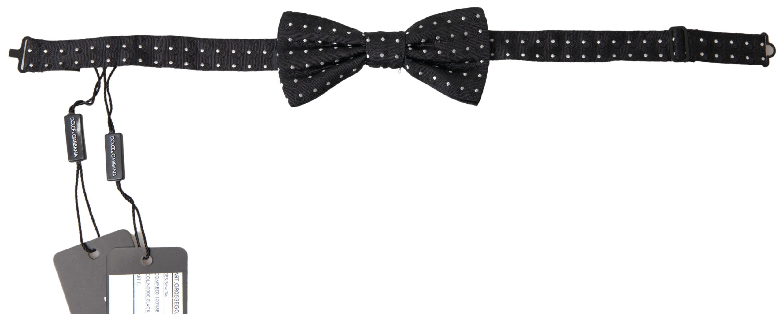 Dolce & Gabbana Elegant Black Silk Bow Tie - Luksusmuotia Dolce & Gabbana - Tutustu YVES JAVANNI® 