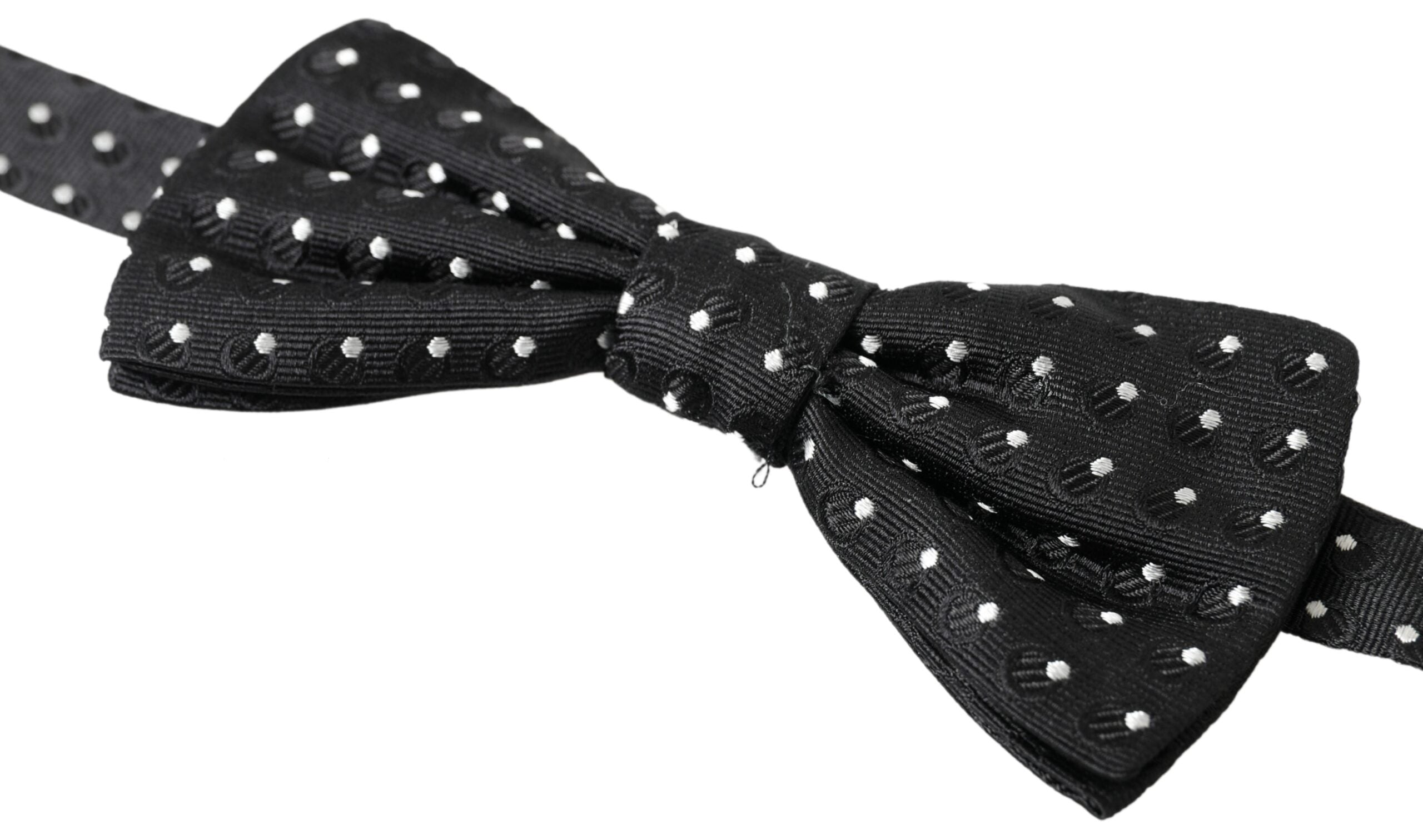 Dolce & Gabbana Elegant Black Silk Bow Tie - Luksusmuotia Dolce & Gabbana - Tutustu YVES JAVANNI® 