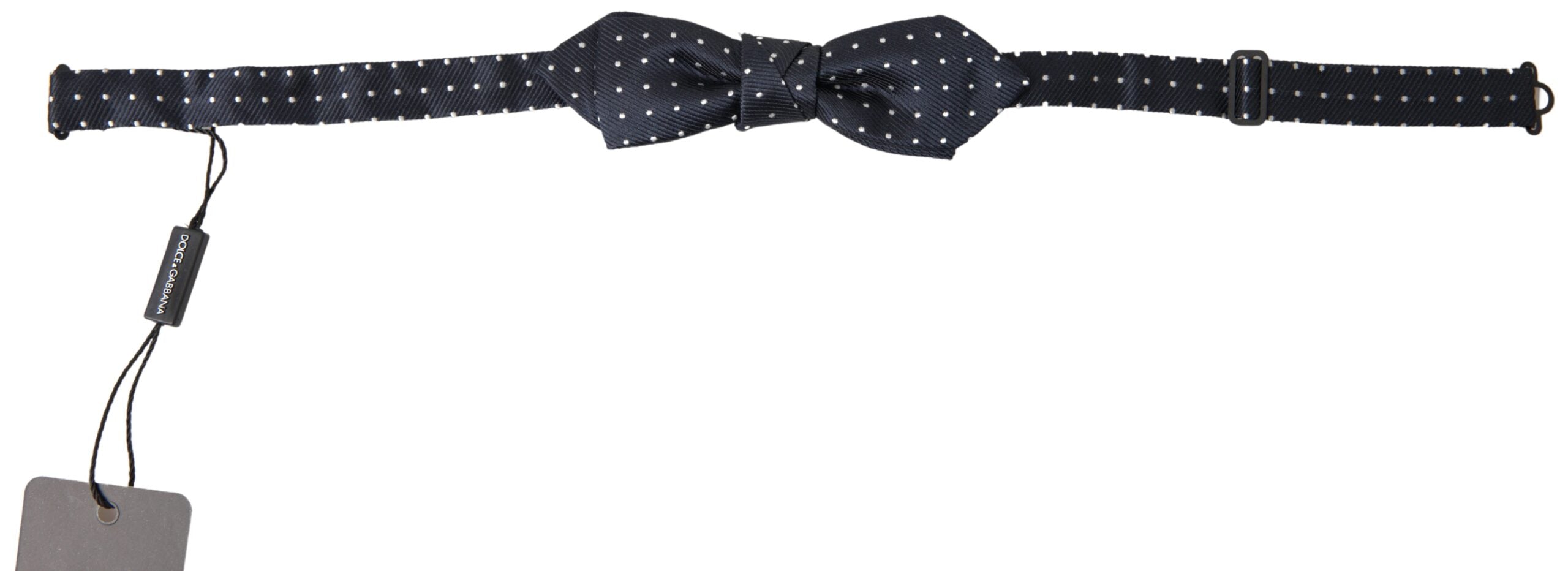 Dolce & Gabbana Elegant Blue Silk Bow Tie - Luksusmuotia Dolce & Gabbana - Tutustu YVES JAVANNI® 