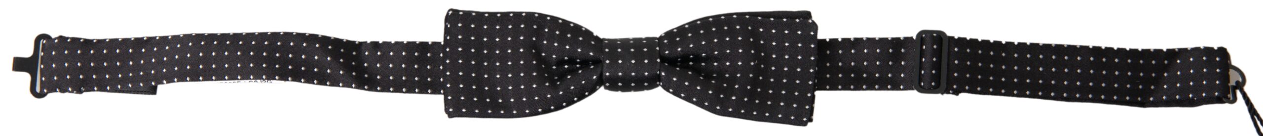 Dolce & Gabbana Elegant Silk Black Bow Tie - Luksusmuotia Dolce & Gabbana - Tutustu YVES JAVANNI® 