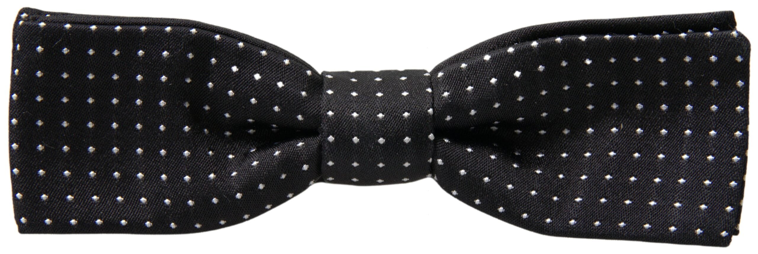 Dolce & Gabbana Elegant Silk Black Bow Tie - Luksusmuotia Dolce & Gabbana - Tutustu YVES JAVANNI® 