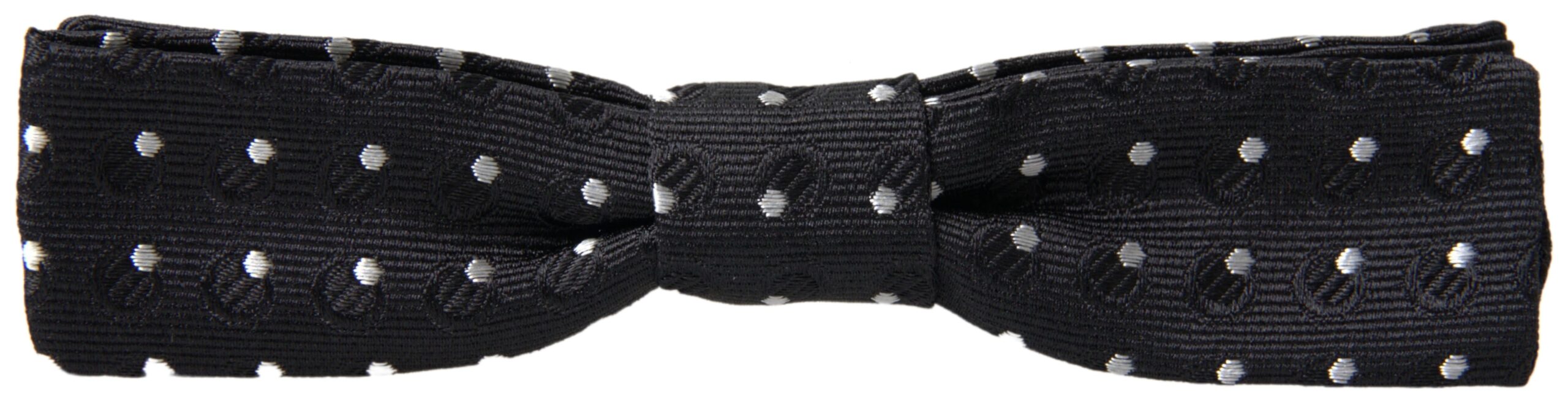 Dolce & Gabbana Elegant Silk Black Bow Tie with Signature Clasp - Luksuslaukut ja asusteet Dolce & Gabbana - Tutustu YVES JAVANNI® 