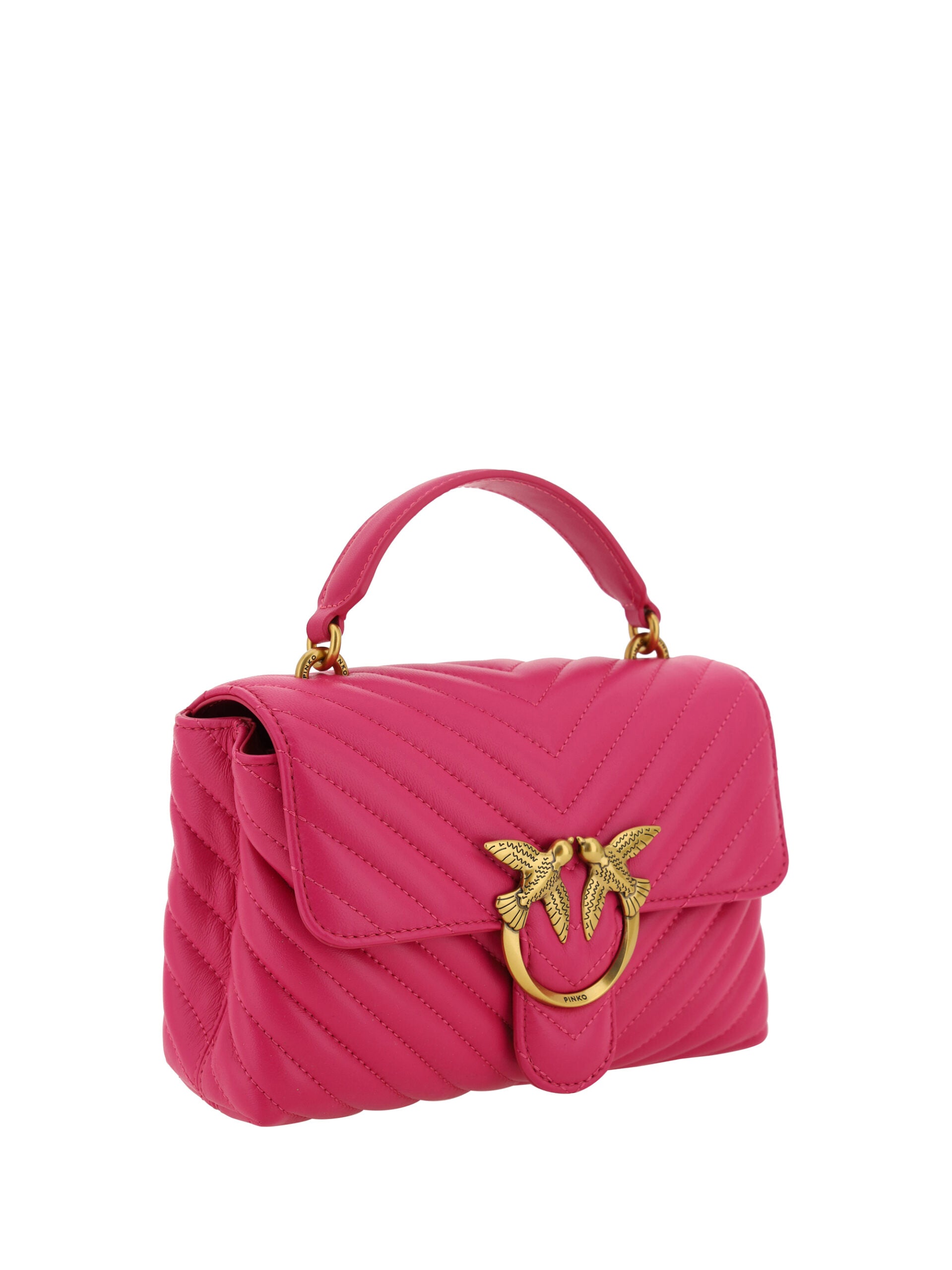 PINKO Chic Pink Quilted Leather Mini Handbag - Luxury from PINKO - Shop at YVES JAVANNI