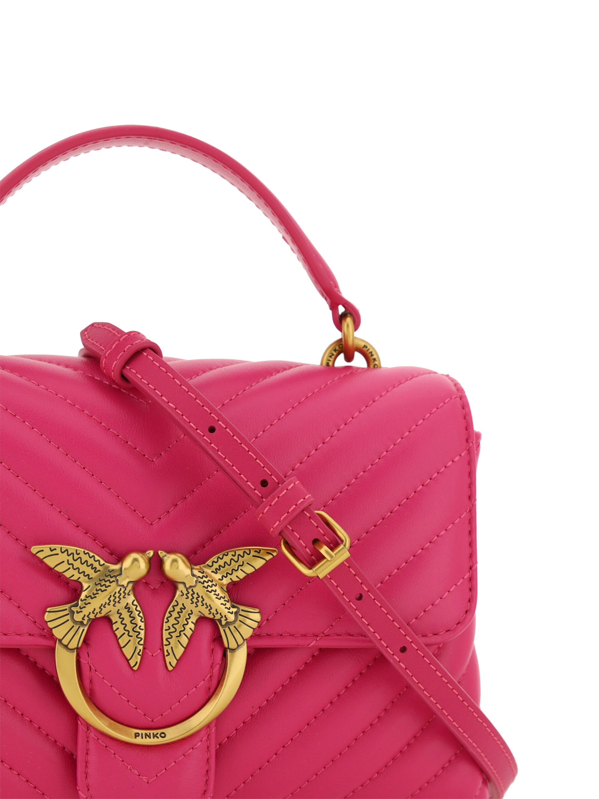 PINKO Chic Pink Quilted Leather Mini Handbag - Luxury from PINKO - Shop at YVES JAVANNI