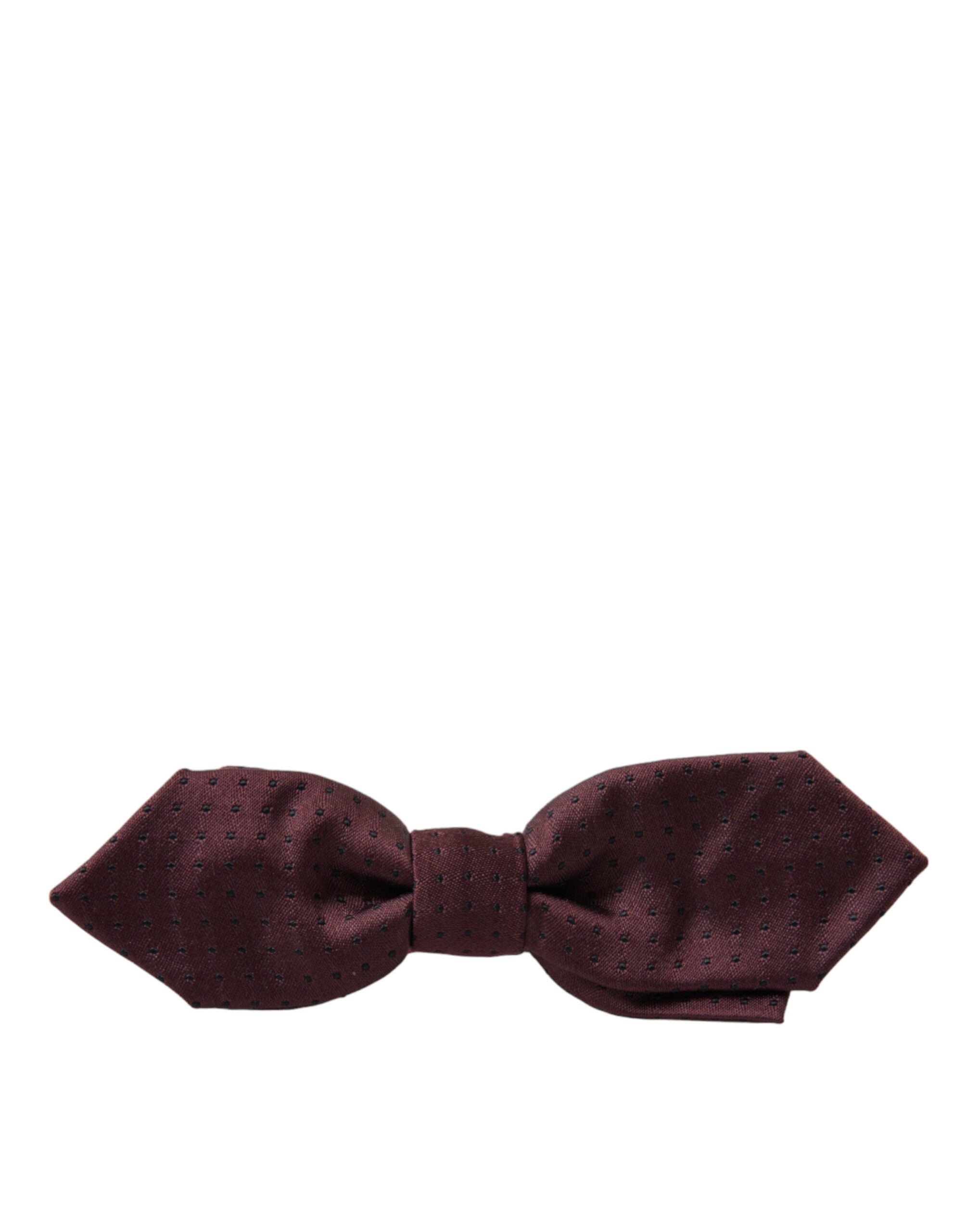 Dolce & Gabbana Elegant Bordeaux Silk Bow Tie - Luksusmuotia Dolce & Gabbana - Tutustu YVES JAVANNI® 