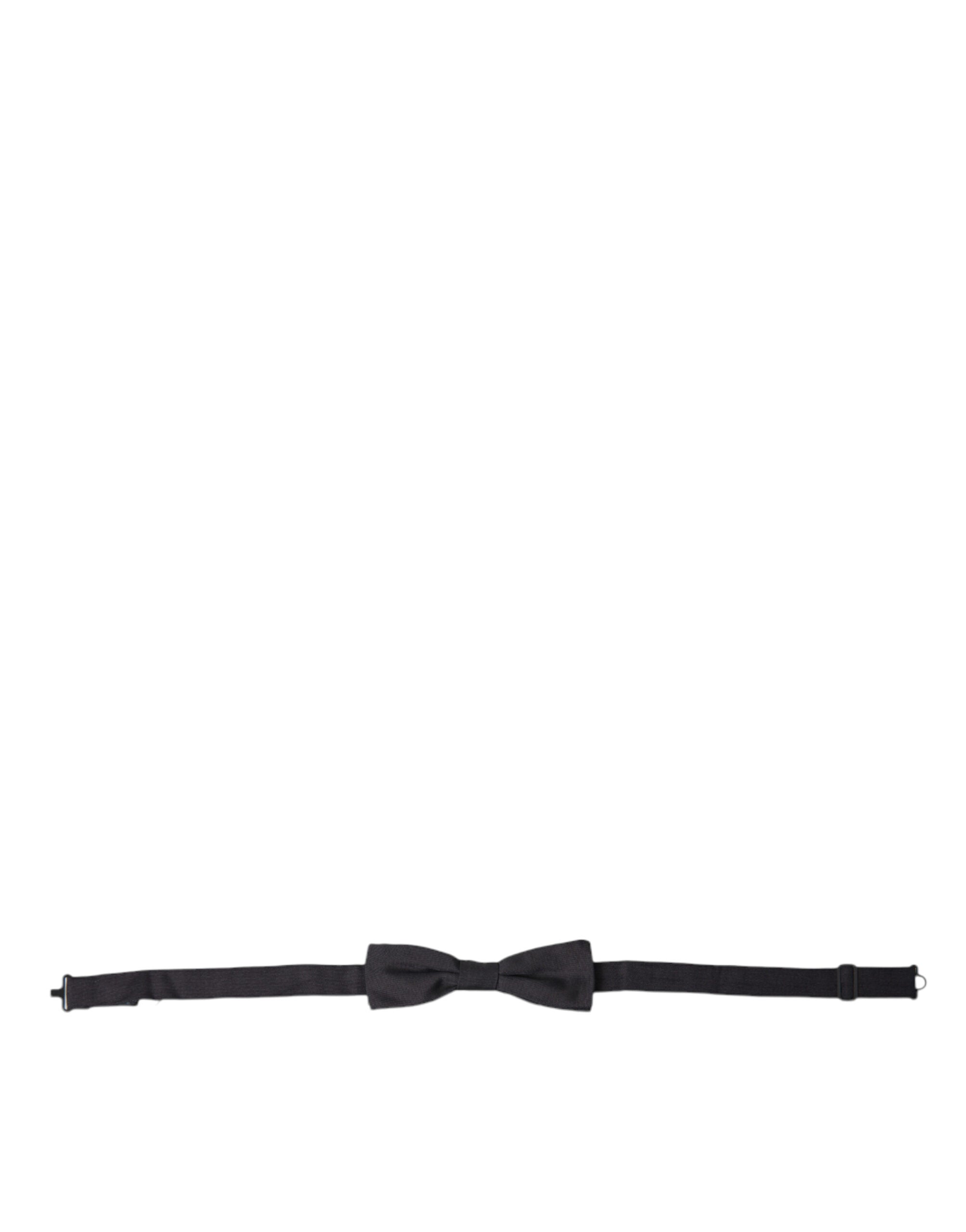 Dolce & Gabbana Elegant Black Silk Bow Tie - Luksusmuotia Dolce & Gabbana - Tutustu YVES JAVANNI® 