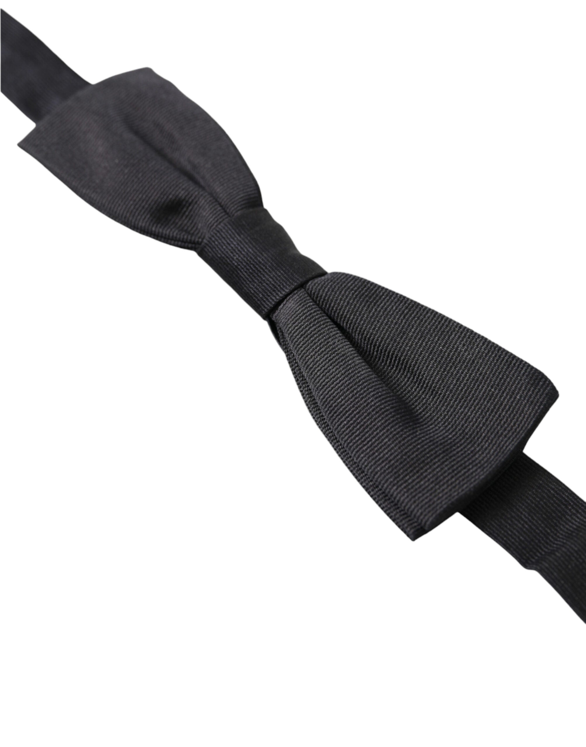 Dolce & Gabbana Elegant Black Silk Bow Tie - Luksusmuotia Dolce & Gabbana - Tutustu YVES JAVANNI® 