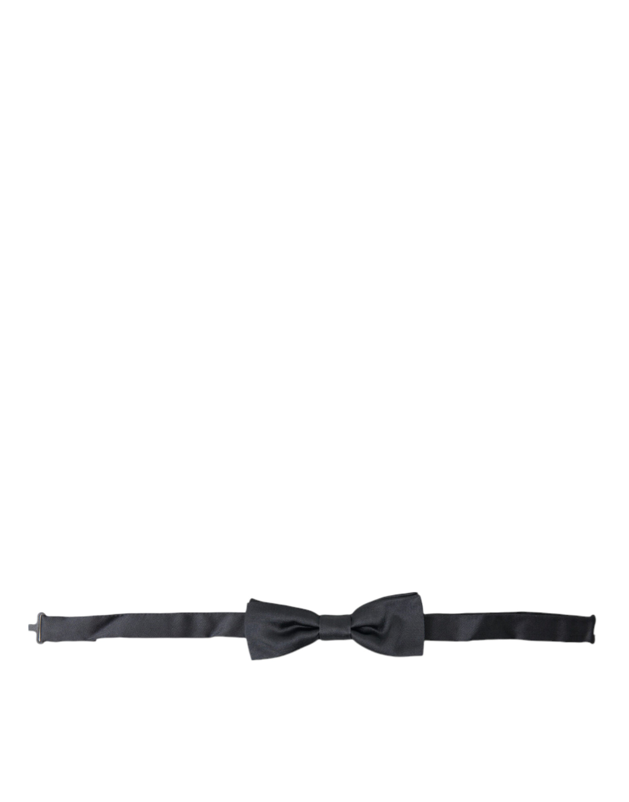 Dolce & Gabbana Elegant Anthracite Gray Silk Bow Tie - Luksusmuotia Dolce & Gabbana - Tutustu YVES JAVANNI® 