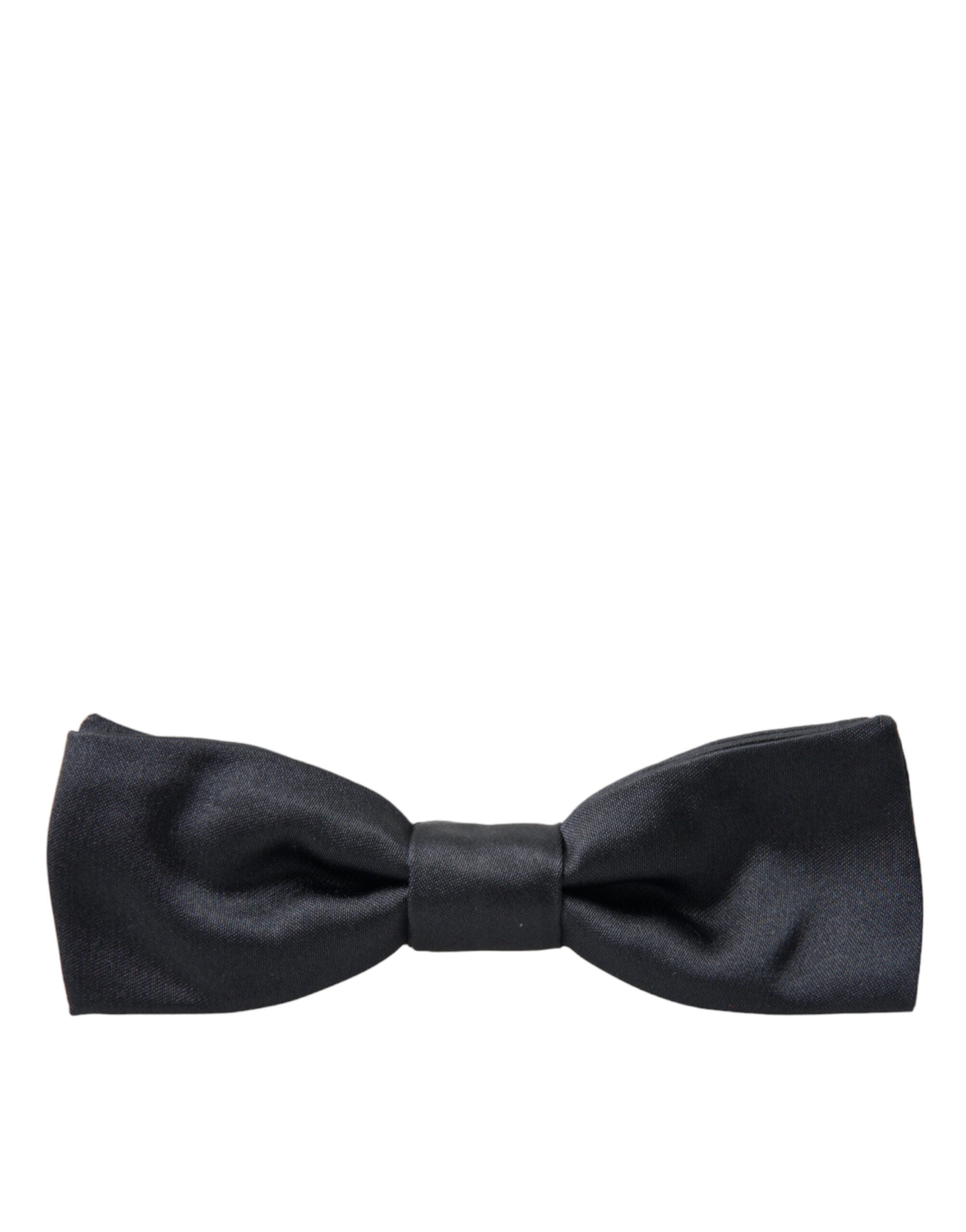 Dolce & Gabbana Elegant Anthracite Gray Silk Bow Tie - Luksusmuotia Dolce & Gabbana - Tutustu YVES JAVANNI® 