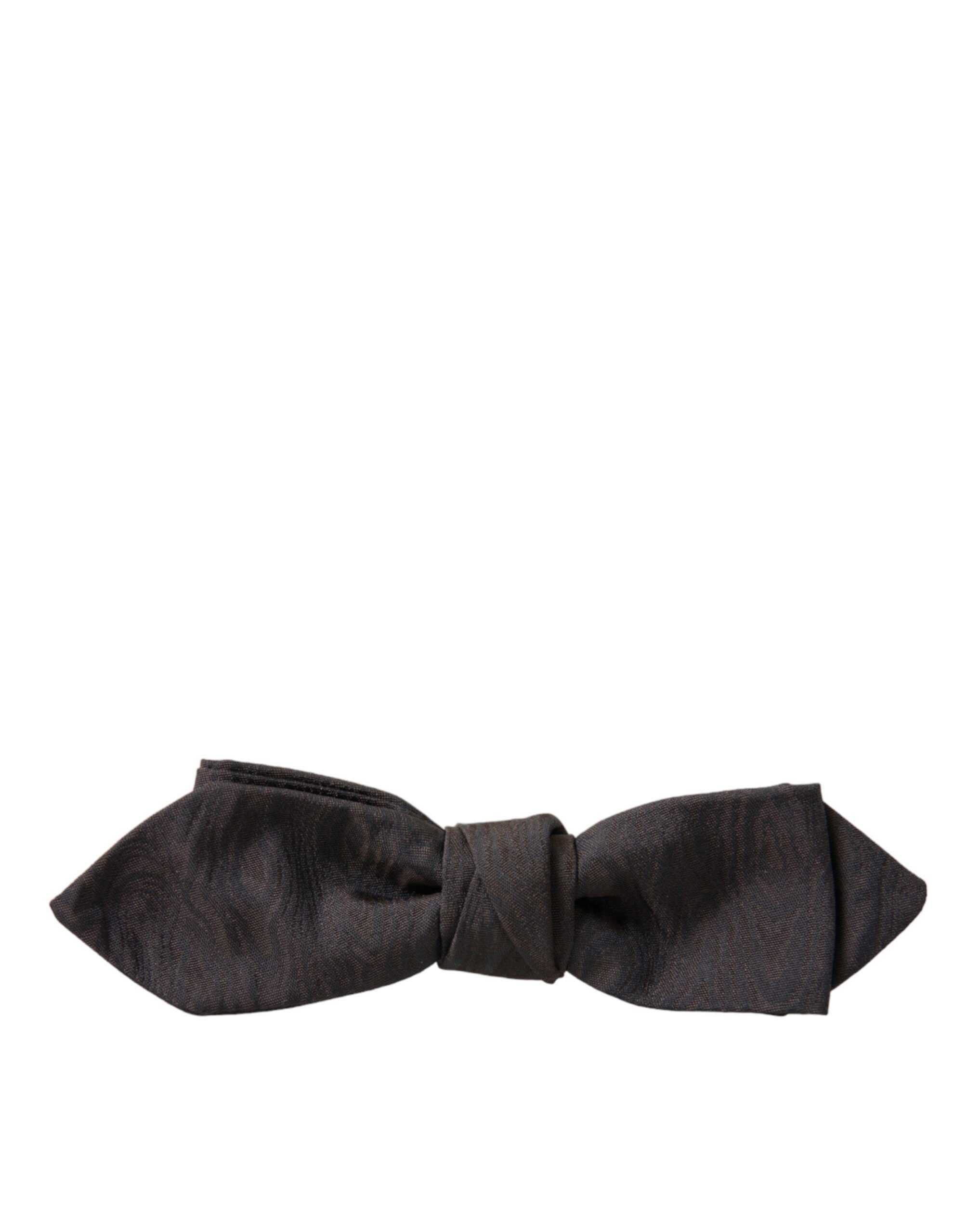 Dolce & Gabbana Elegant Brown Silk Blend Bow Tie - Luksusmuotia Dolce & Gabbana - Tutustu YVES JAVANNI® 