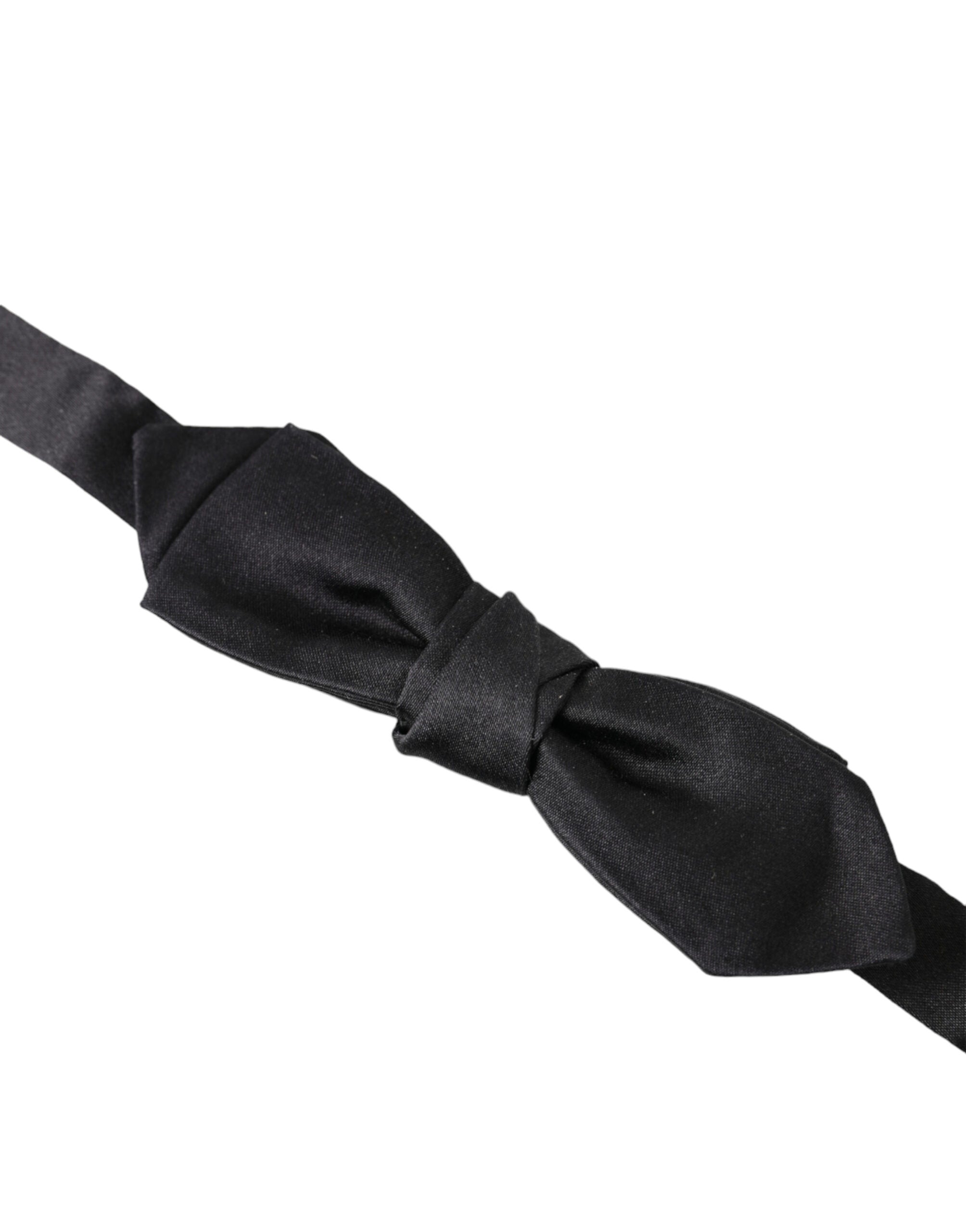 Dolce & Gabbana Elegant Silk Black Bow Tie for Gentleman - Luksusmuotia Dolce & Gabbana - Tutustu YVES JAVANNI® 