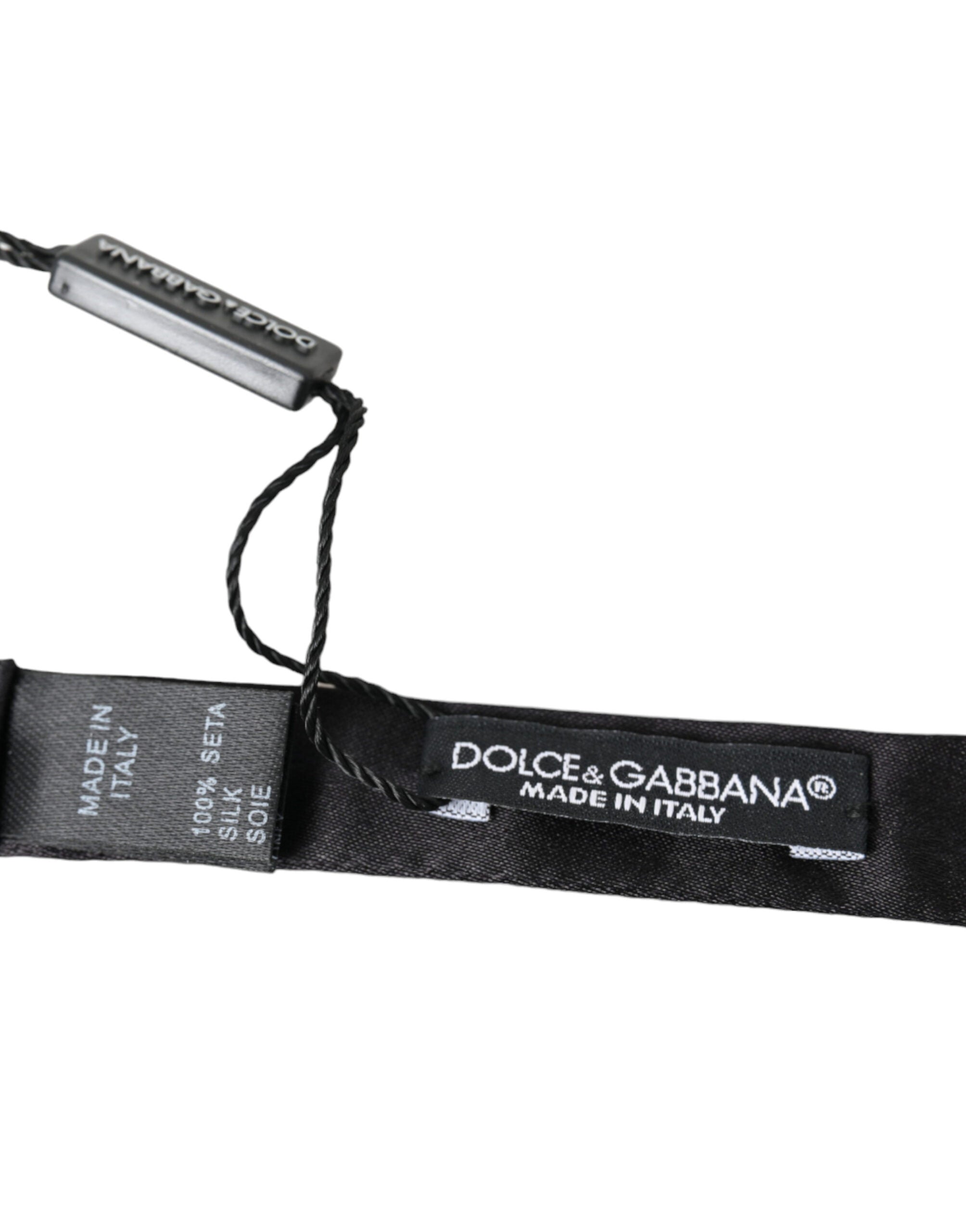 Dolce & Gabbana Elegant Silk Black Bow Tie for Gentleman - Luksusmuotia Dolce & Gabbana - Tutustu YVES JAVANNI® 