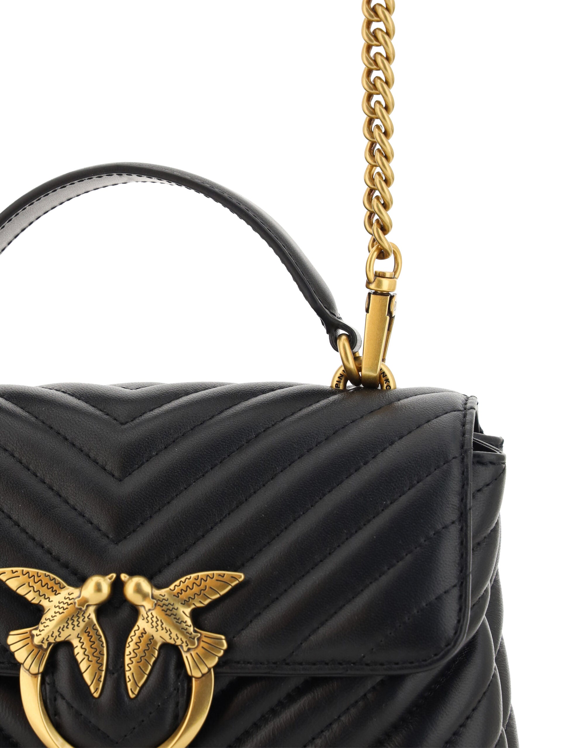 PINKO Elegant Quilted Mini Handbag Charm - Luksusmuotia PINKO - Tutustu YVES JAVANNI® 