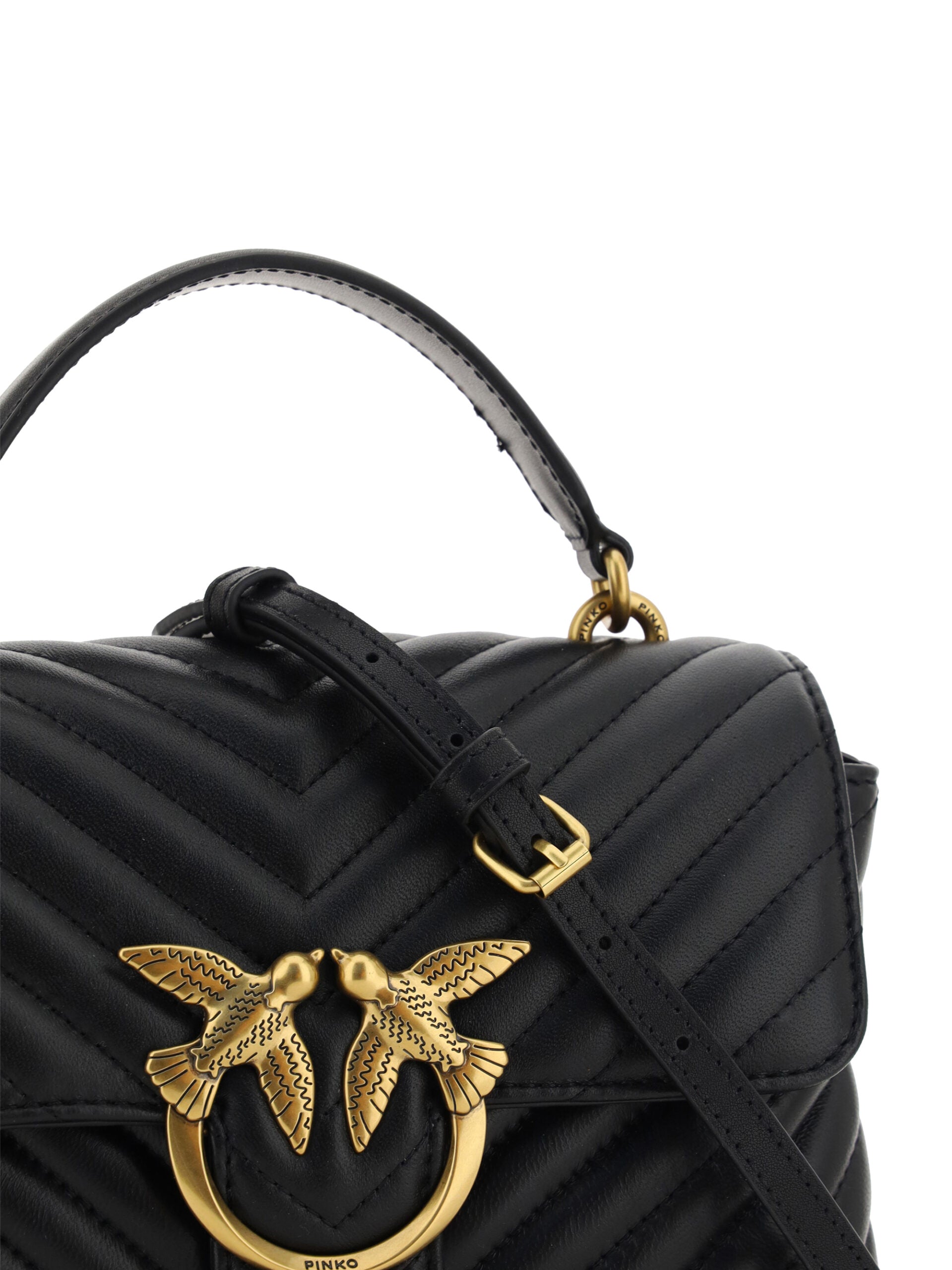 PINKO Elegant Quilted Mini Handbag Charm - Luksusmuotia PINKO - Tutustu YVES JAVANNI® 