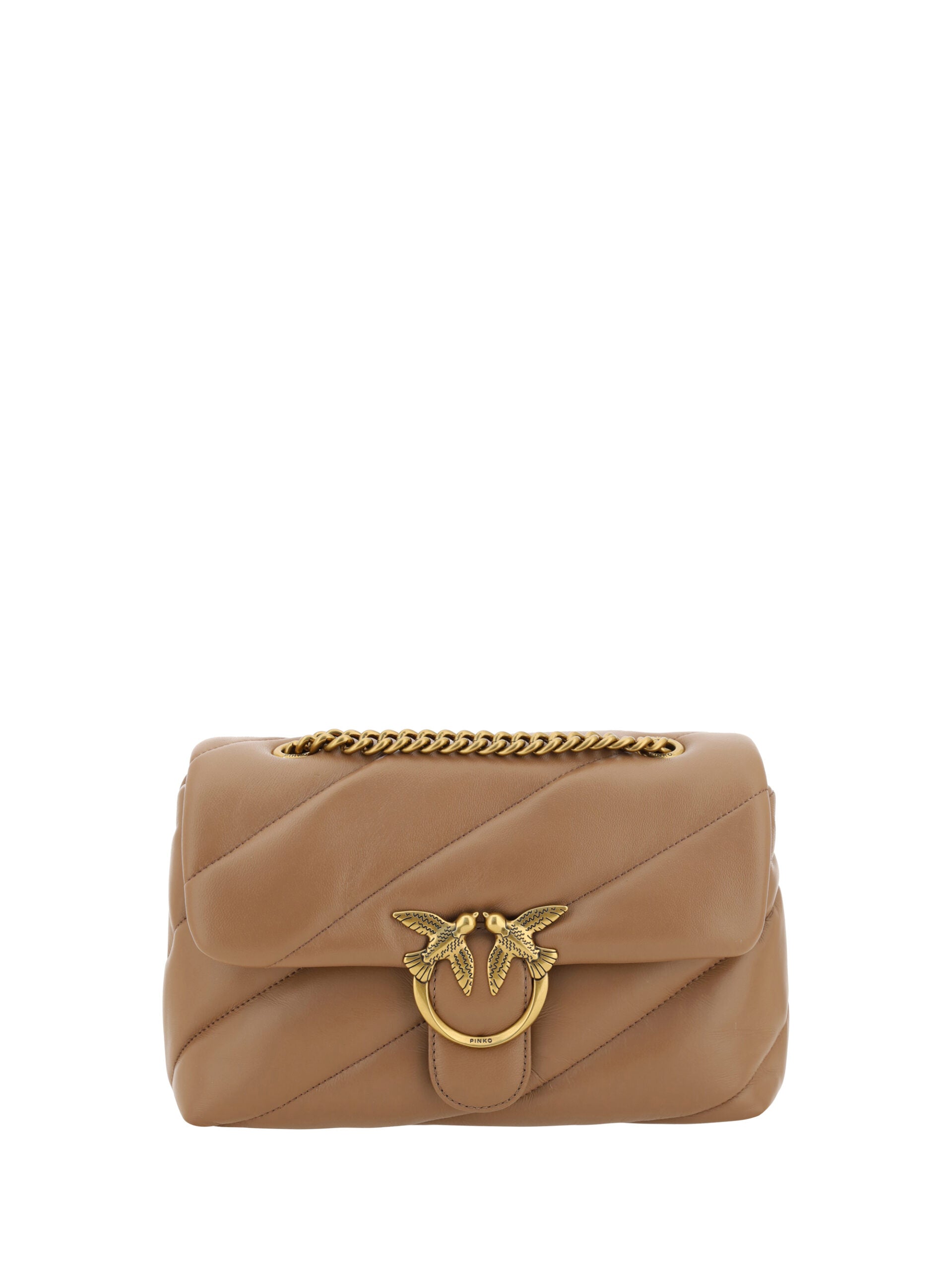 PINKO Elegant Quilted Calf Leather Shoulder Bag - Luksusmuotia PINKO - Tutustu YVES JAVANNI® 