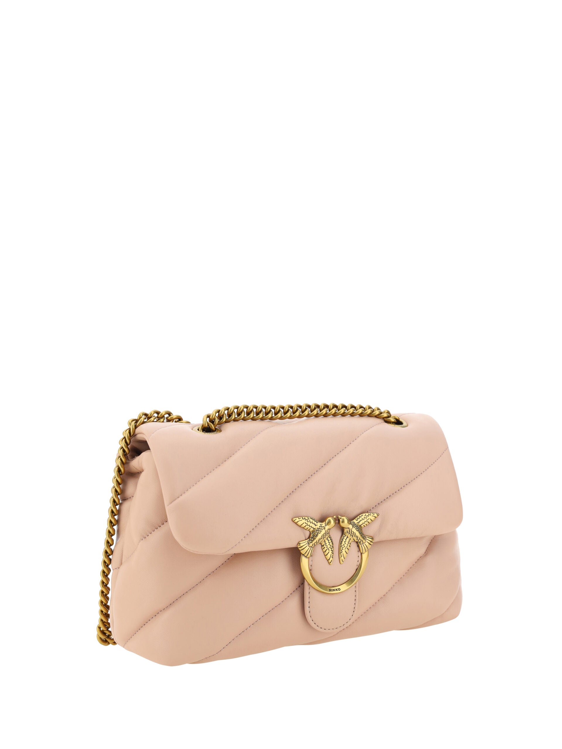 PINKO Elegant Light Pink Quilted Shoulder Bag - Luxury from PINKO - Shop at YVES JAVANNI