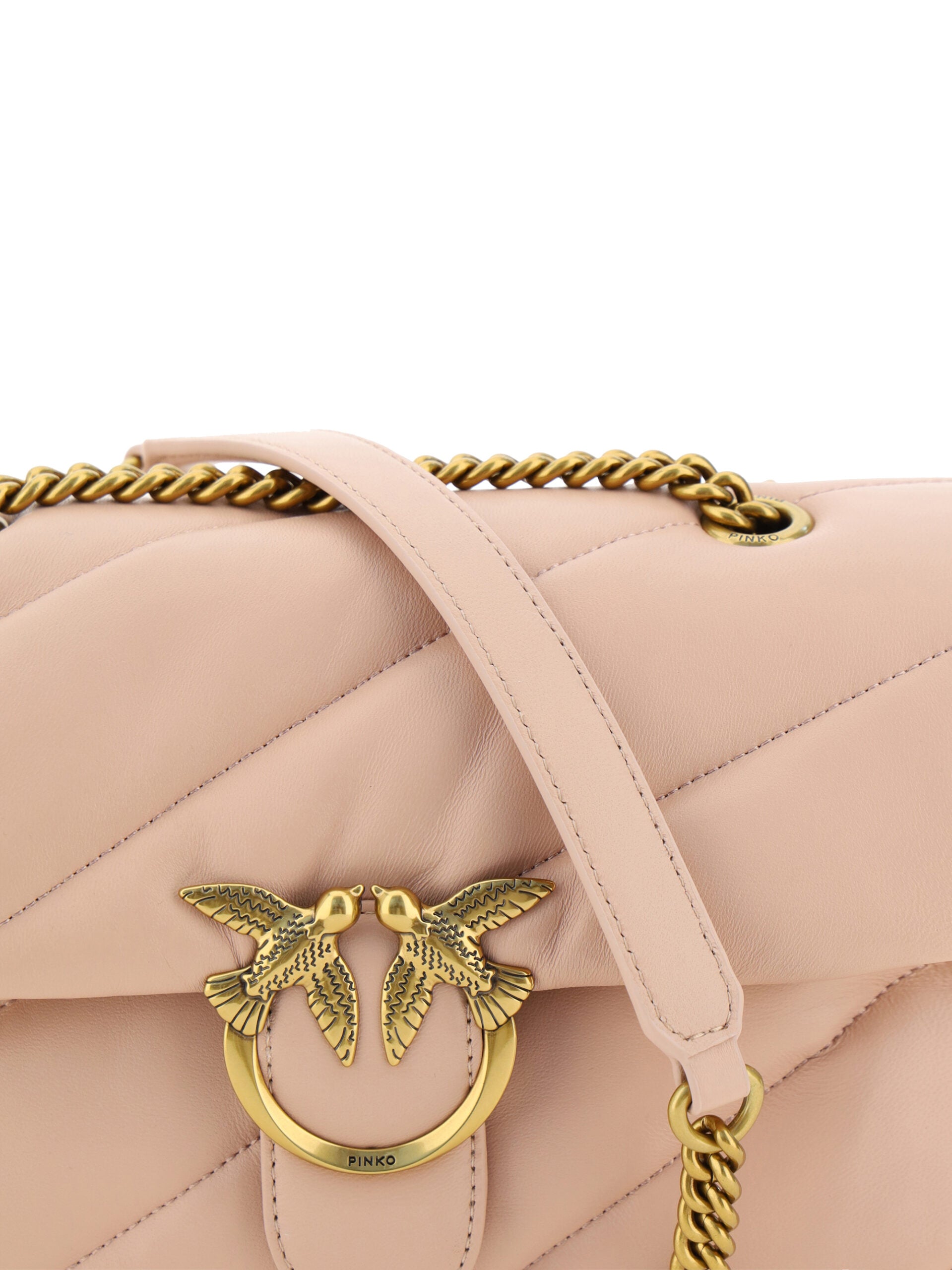 PINKO Elegant Light Pink Quilted Shoulder Bag - Luxury from PINKO - Shop at YVES JAVANNI