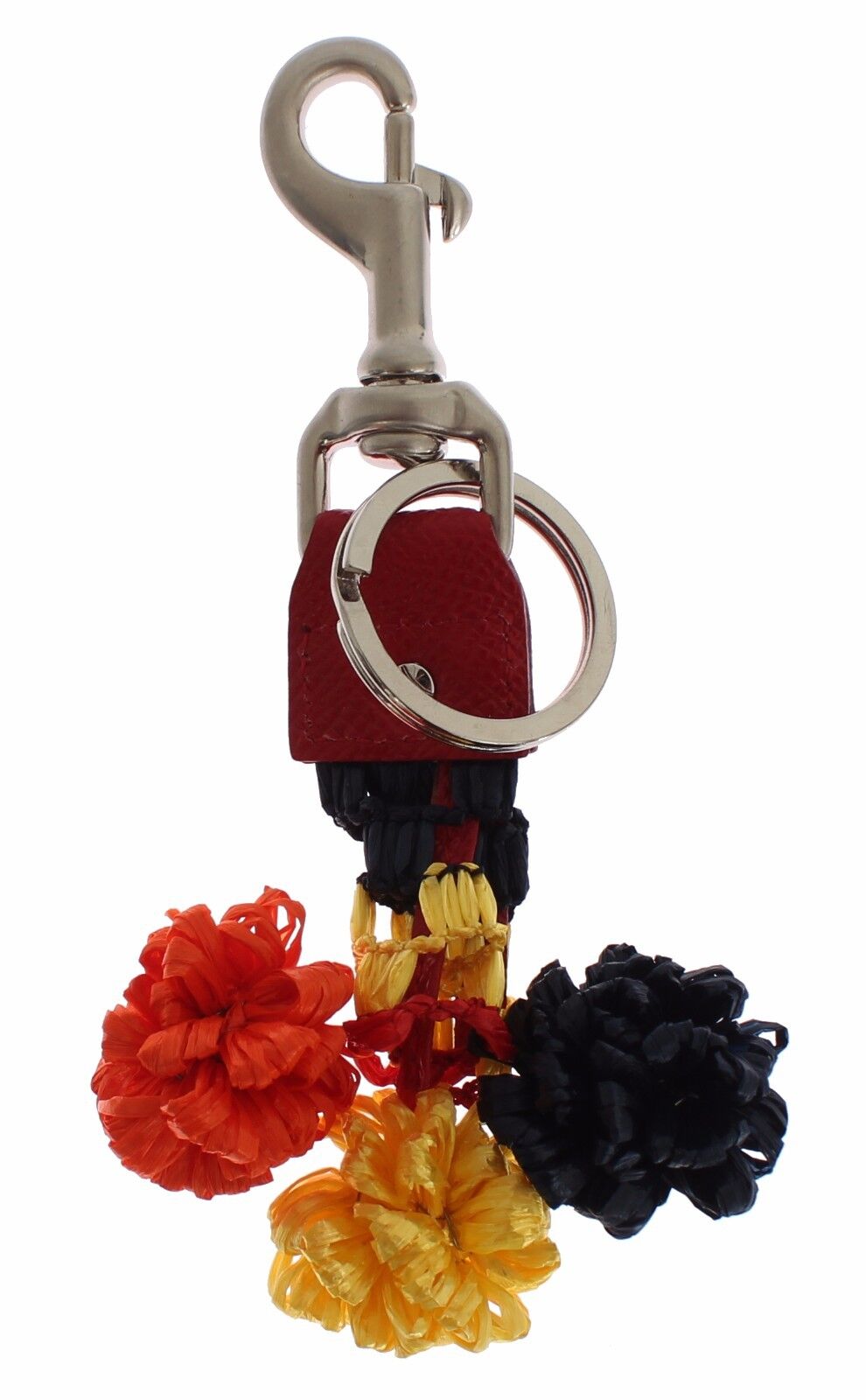 Dolce & Gabbana Multicolor Sicily Raffia Leather Keychain - Luksusmuotia Dolce & Gabbana - Tutustu YVES JAVANNI® 