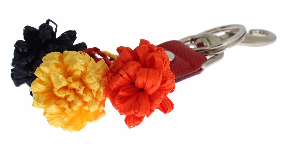 Dolce & Gabbana Multicolor Sicily Raffia Leather Keychain - Luksusmuotia Dolce & Gabbana - Tutustu YVES JAVANNI® 