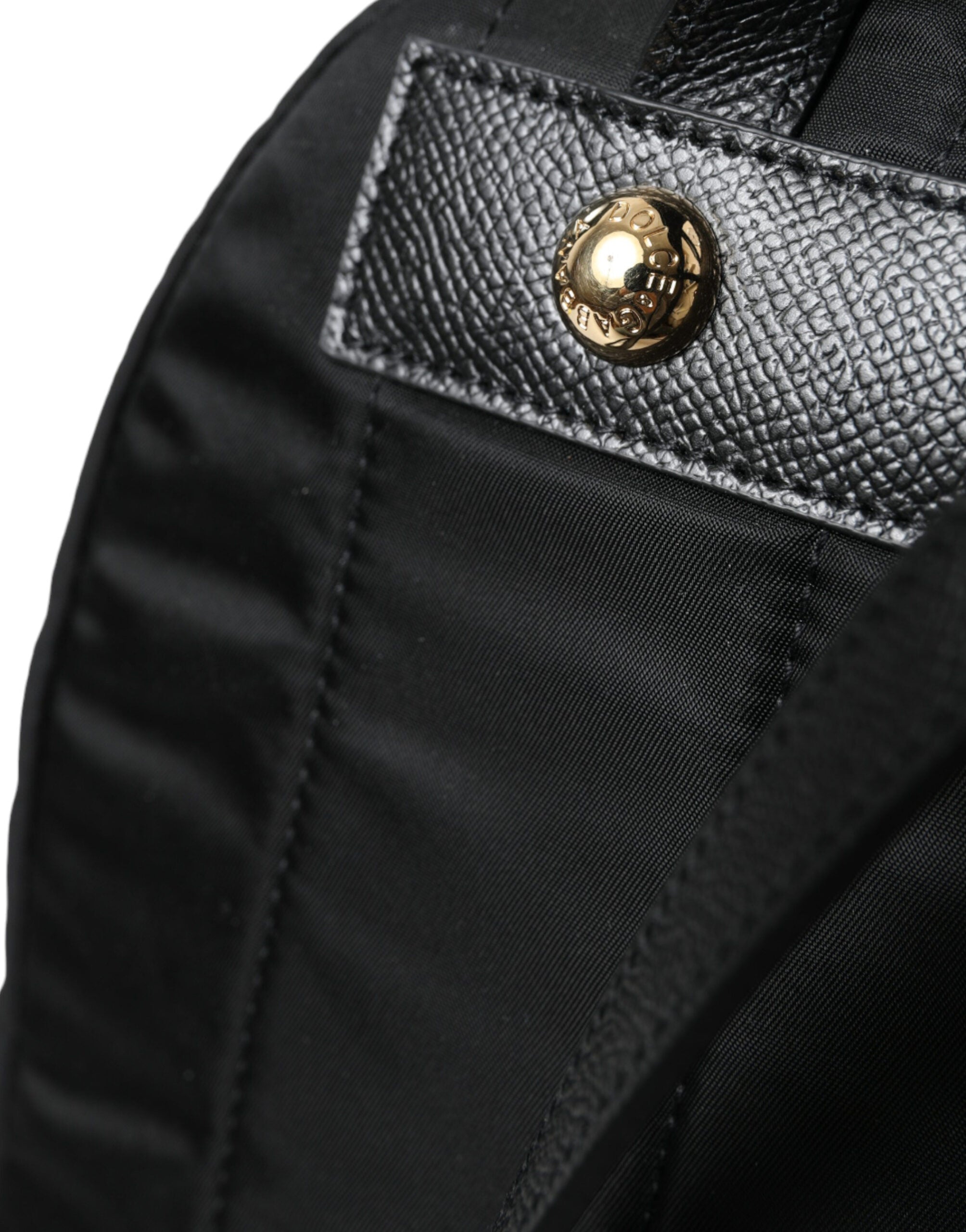 Dolce & Gabbana Elegant Black Gold Detail Backpack - Luksusmuotia Dolce & Gabbana - Tutustu YVES JAVANNI® 