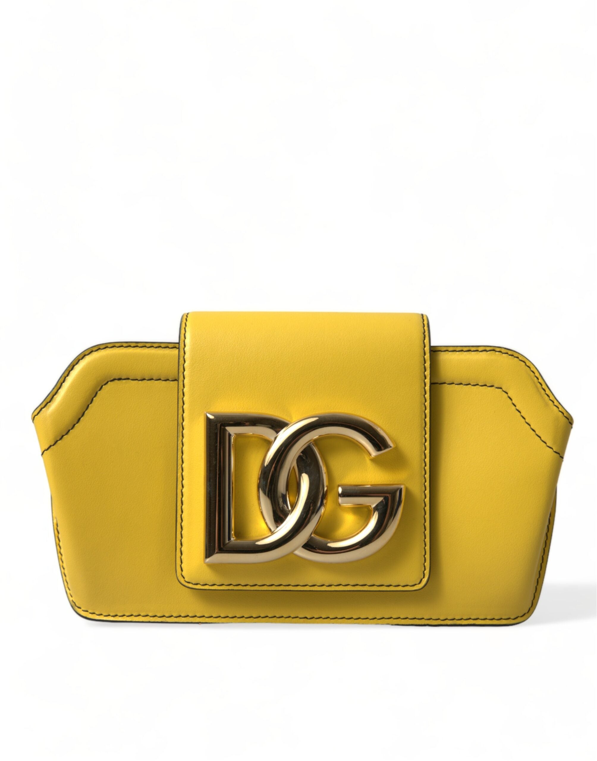 Dolce & Gabbana Exquisite Yellow Leather Eyewear Case - Luksusmuotia Dolce & Gabbana - Tutustu YVES JAVANNI® 