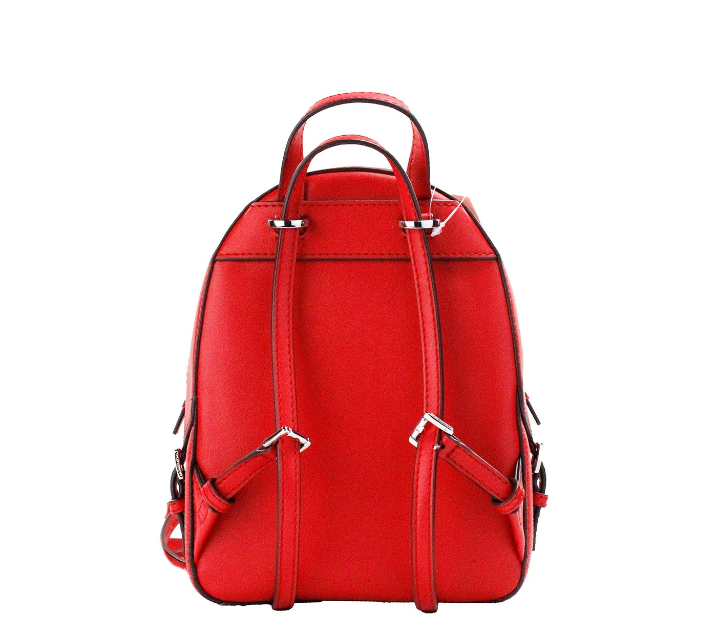 Michael Kors Jaycee Mini XS Bright Red Pebbled Leather Zip Pocket Backpack Bag - Luksusmuotia Michael Kors - Tutustu YVES JAVANNI® 