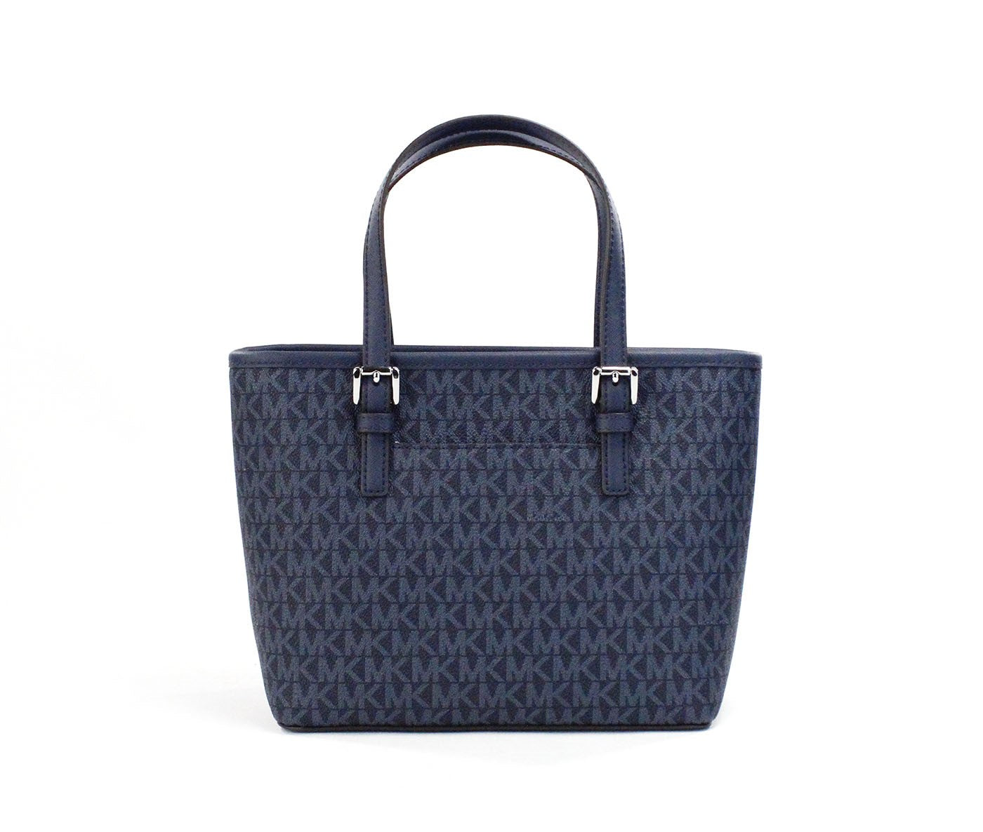 Michael Kors Jet Set Navy PVC Leather XS Carryall Top Zip Tote Bag Purse - Luksusmuotia Michael Kors - Tutustu YVES JAVANNI® 