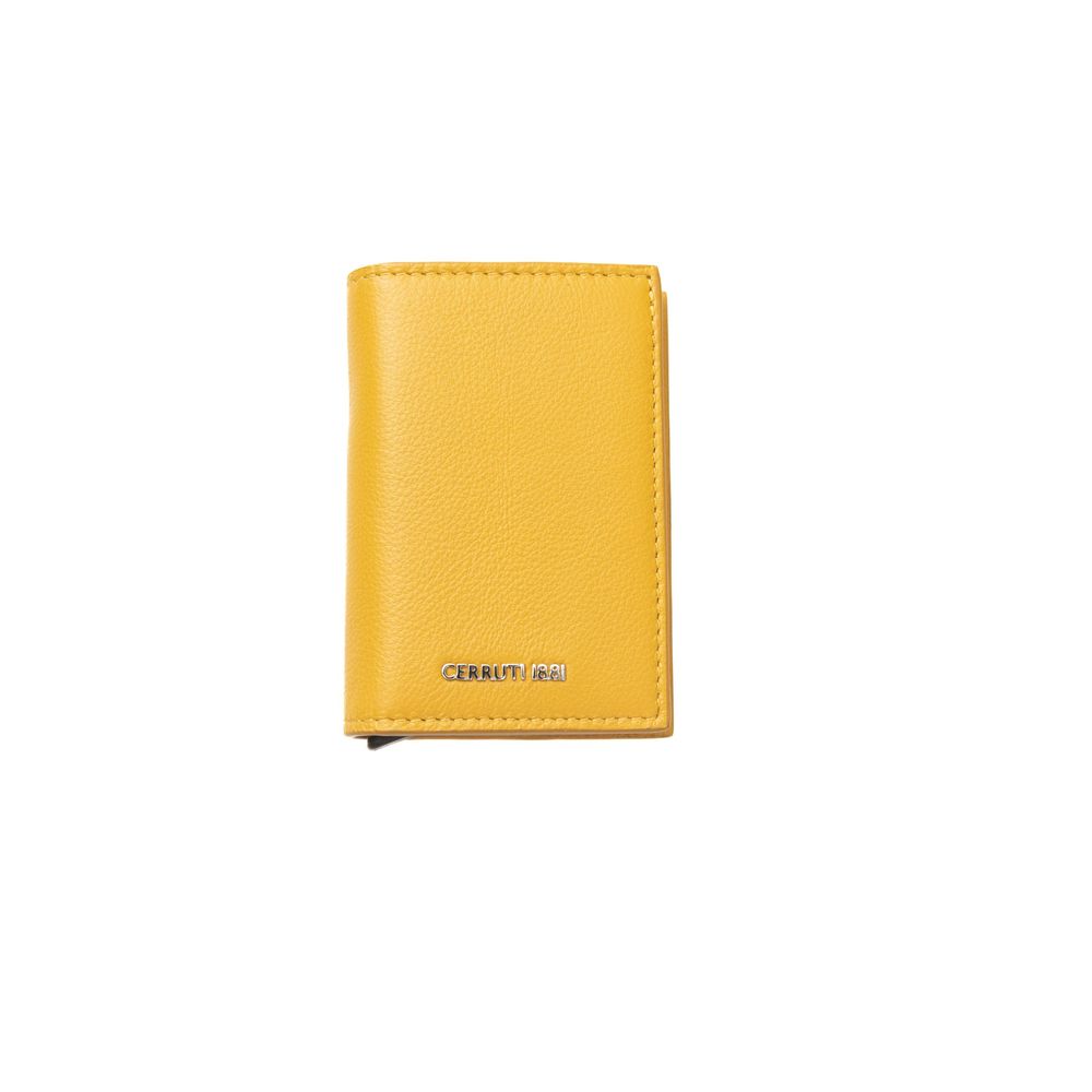 Cerruti 1881 Yellow Calf Leather Men Wallet - Luksuslaukut ja asusteet Cerruti 1881 - Tutustu YVES JAVANNI® 