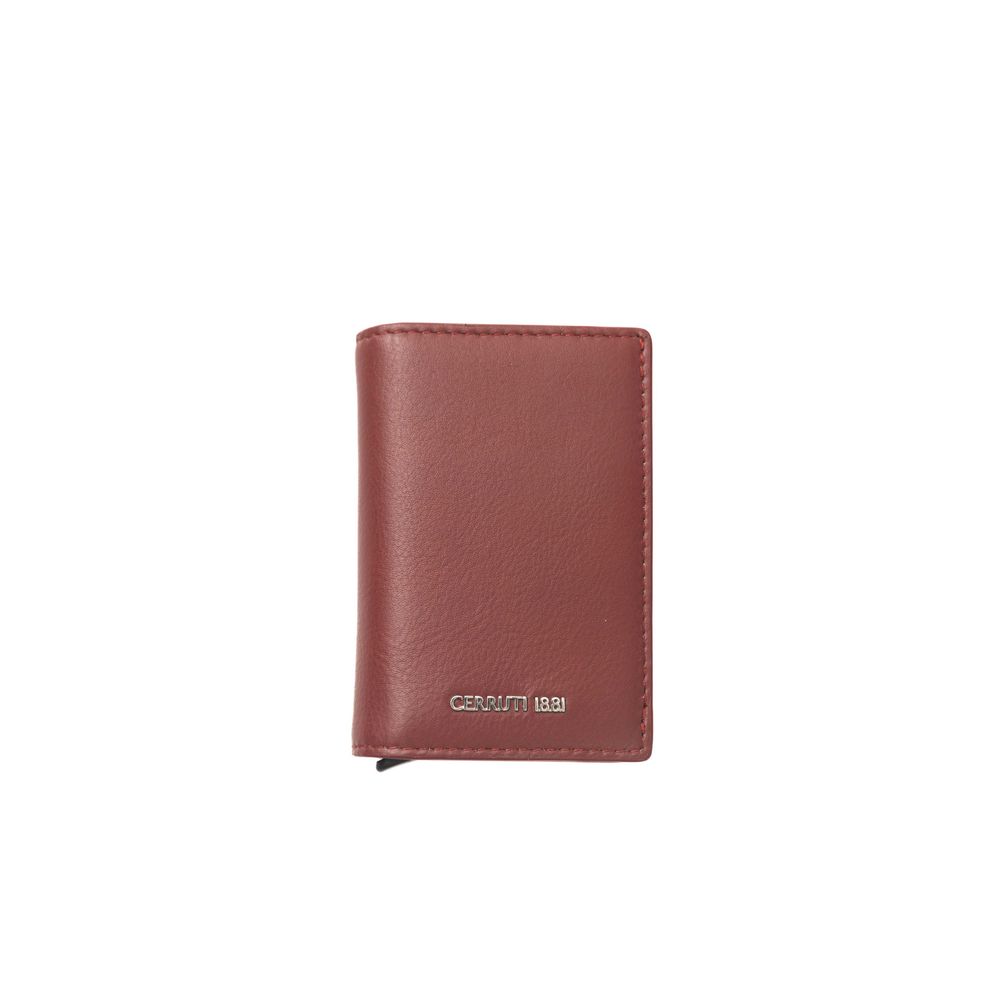 Cerruti 1881 Red Leather Men Wallet - Luksusmuotia Cerruti 1881 - Tutustu YVES JAVANNI® 