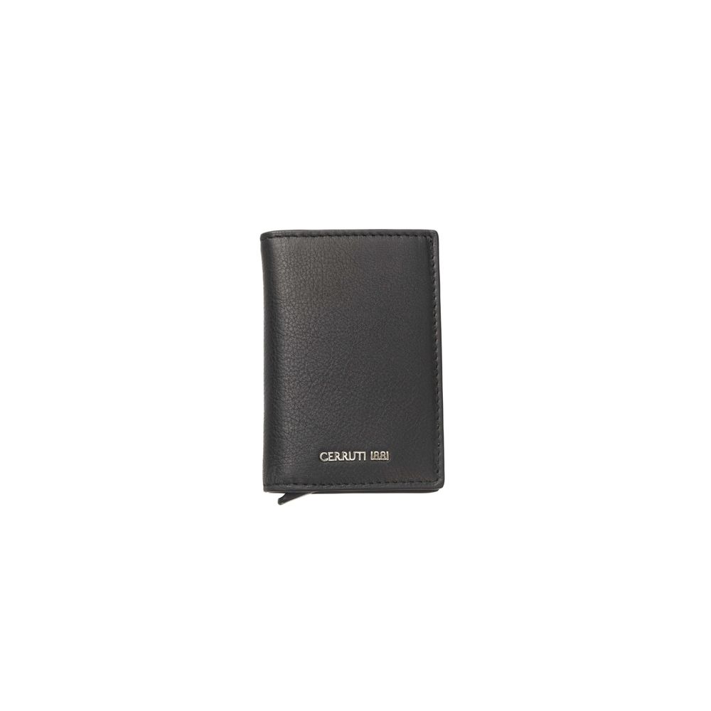 Cerruti 1881 Black Leather Mens Wallet - Luksusmuotia Cerruti 1881 - Tutustu YVES JAVANNI® 