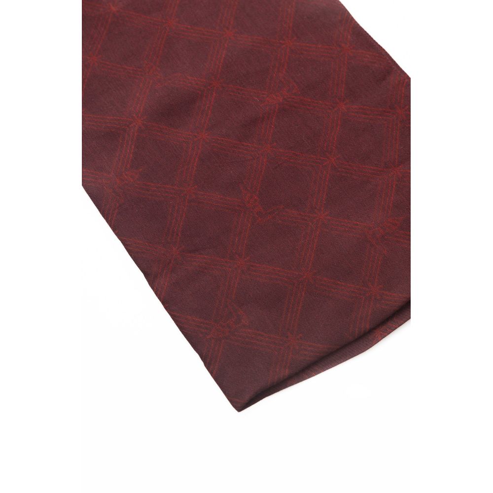 Trussardi Burgundy Viscose Mens Scarf - Luksusmuotia Trussardi - Tutustu YVES JAVANNI® 