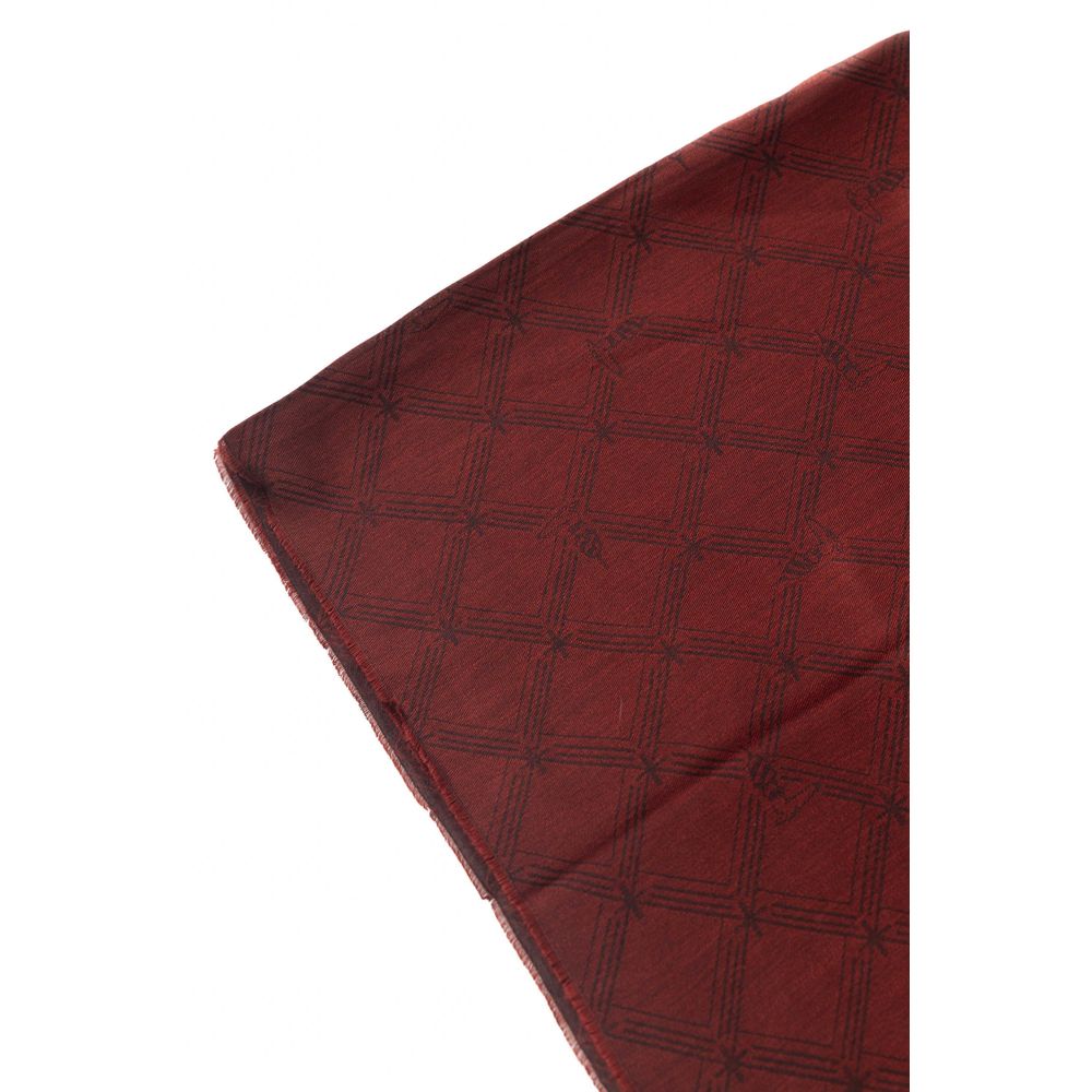 Trussardi Burgundy Viscose Men Scarf - Luksusmuotia Trussardi - Tutustu YVES JAVANNI® 