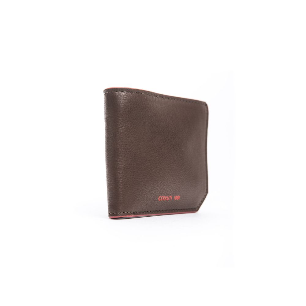 Cerruti 1881 Brown Calf Leather Men Wallet - Luksusmuotia Cerruti 1881 - Tutustu YVES JAVANNI® 