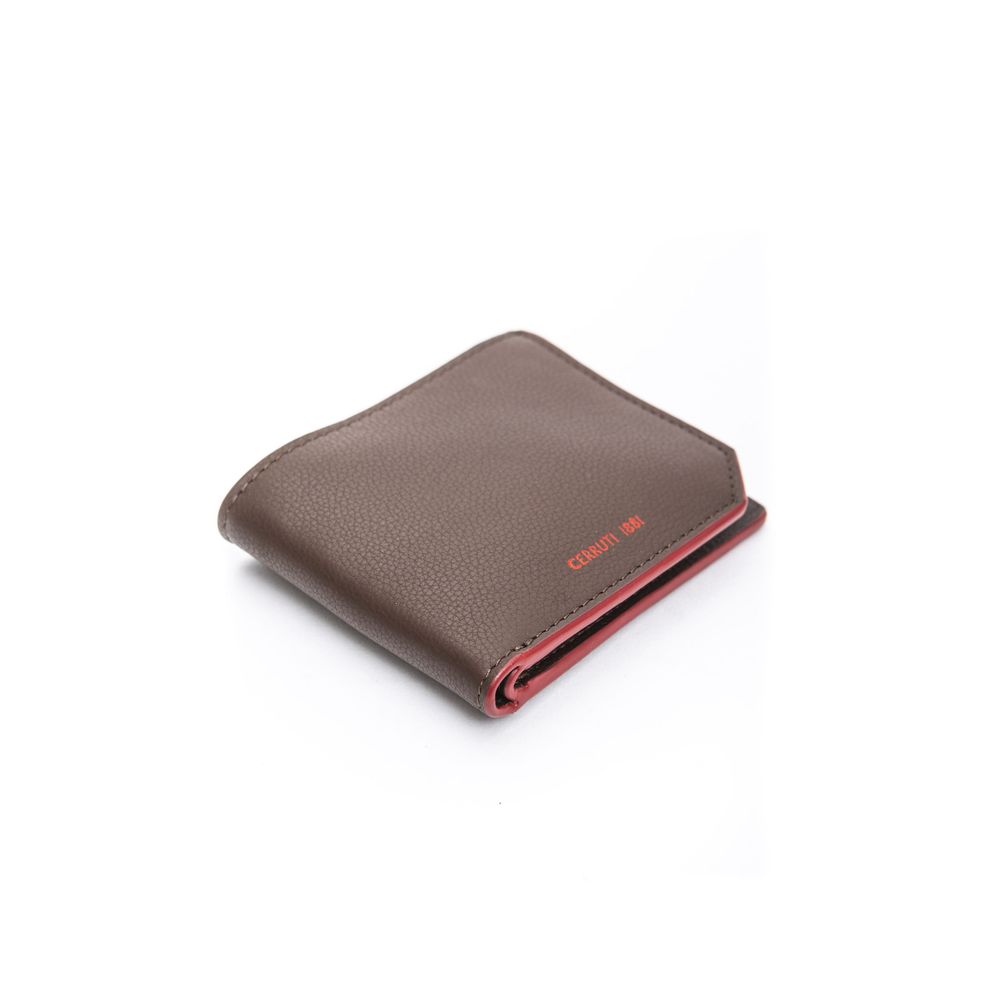 Cerruti 1881 Brown Calf Leather Men Wallet - Luksusmuotia Cerruti 1881 - Tutustu YVES JAVANNI® 