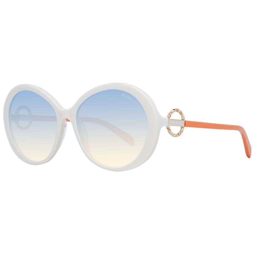 Emilio Pucci White Women Sunglasses - Luksusmuotia Emilio Pucci - Tutustu YVES JAVANNI® 