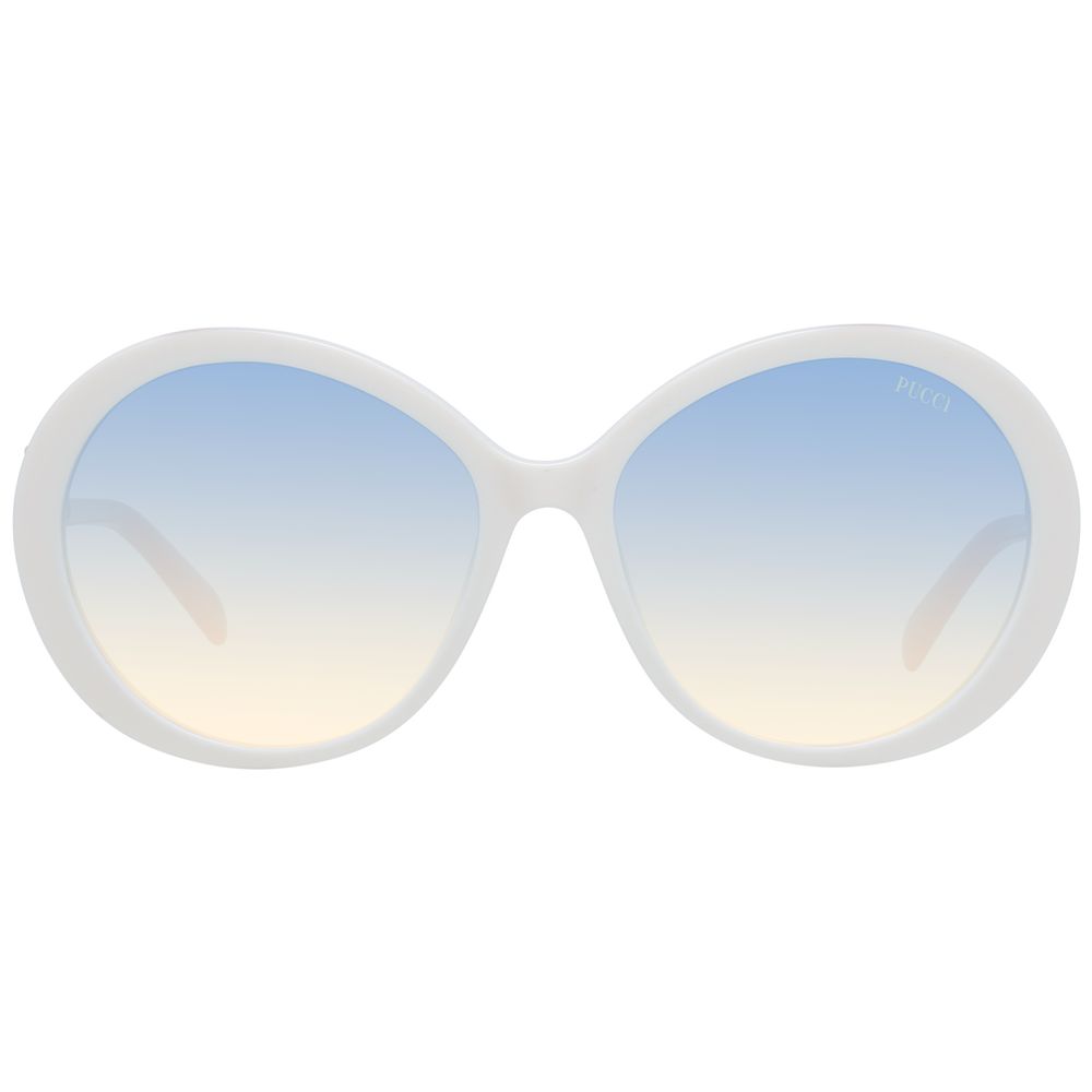 Emilio Pucci White Women Sunglasses - Luksusmuotia Emilio Pucci - Tutustu YVES JAVANNI® 