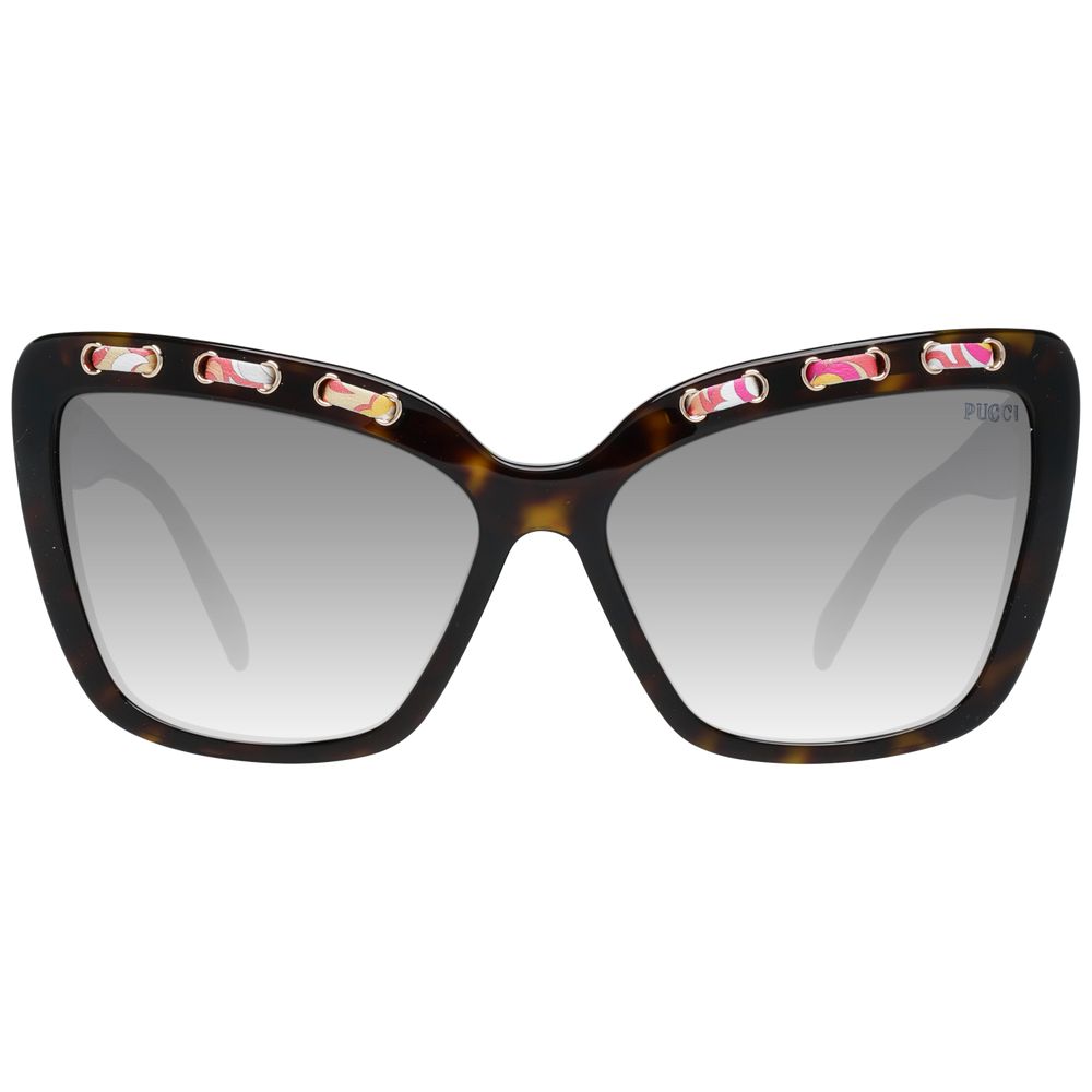 Emilio Pucci Brown Women Sunglasses - Luksusmuotia Emilio Pucci - Tutustu YVES JAVANNI® 