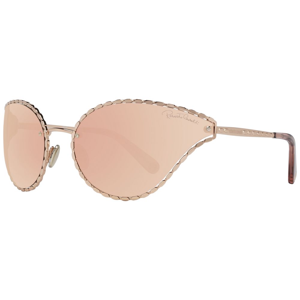 Roberto Cavalli Rose Gold Oval Mirrored Sunglasses - Luxury from Roberto Cavalli - Shop at YVES JAVANNI